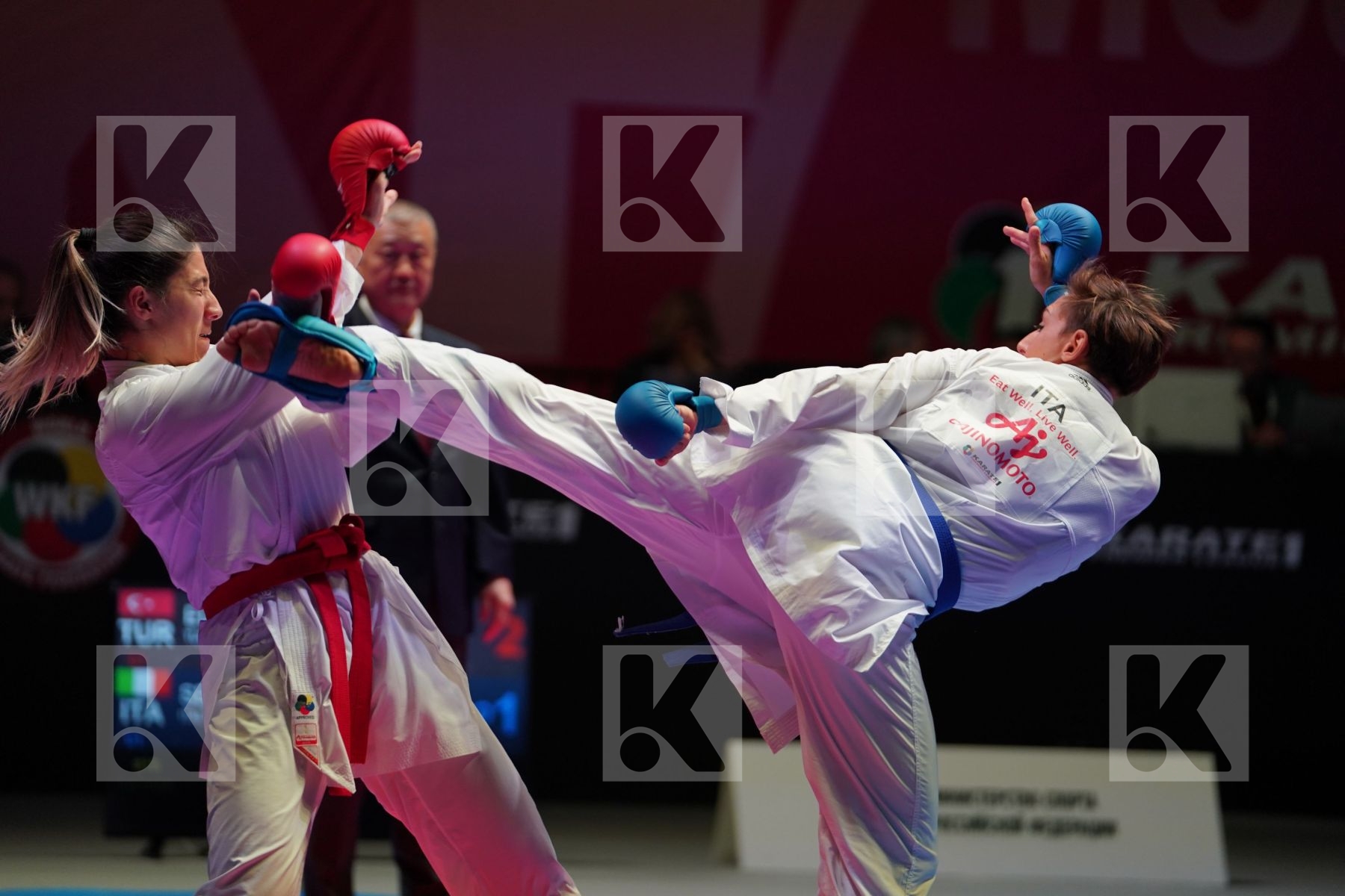 ELTEMUR EDA (TURKEY) vs SEMERARO SILVIA (ITALY) in Senior Kumite -68 Kg - Bronze bout