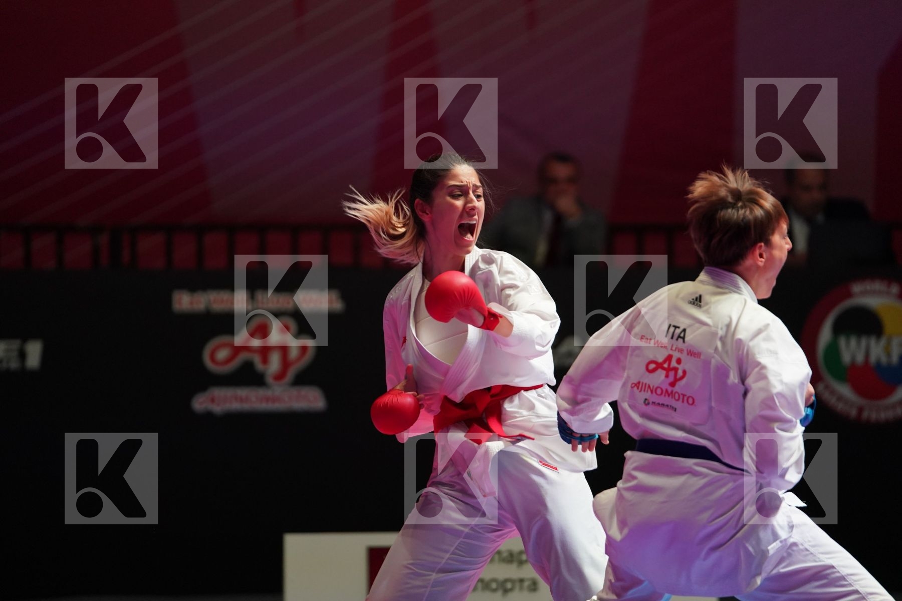 ELTEMUR EDA (TURKEY) vs SEMERARO SILVIA (ITALY) in Senior Kumite -68 Kg - Bronze bout