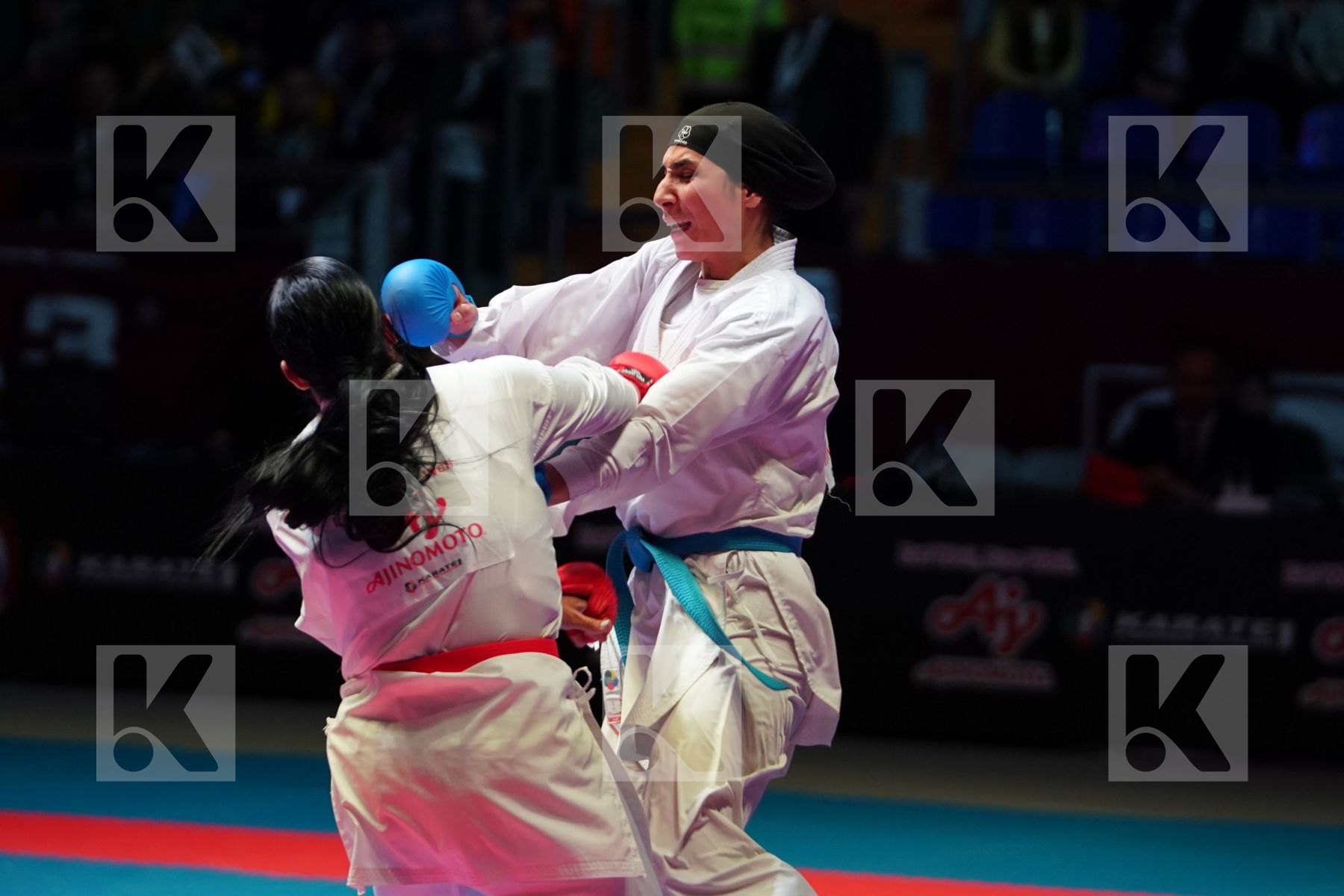 TORRES GARCIA MARIA (SPAIN) vs ABBASALI HAMIDEH (IRAN) in Senior Kumite 68+ Kg - Bronze bout