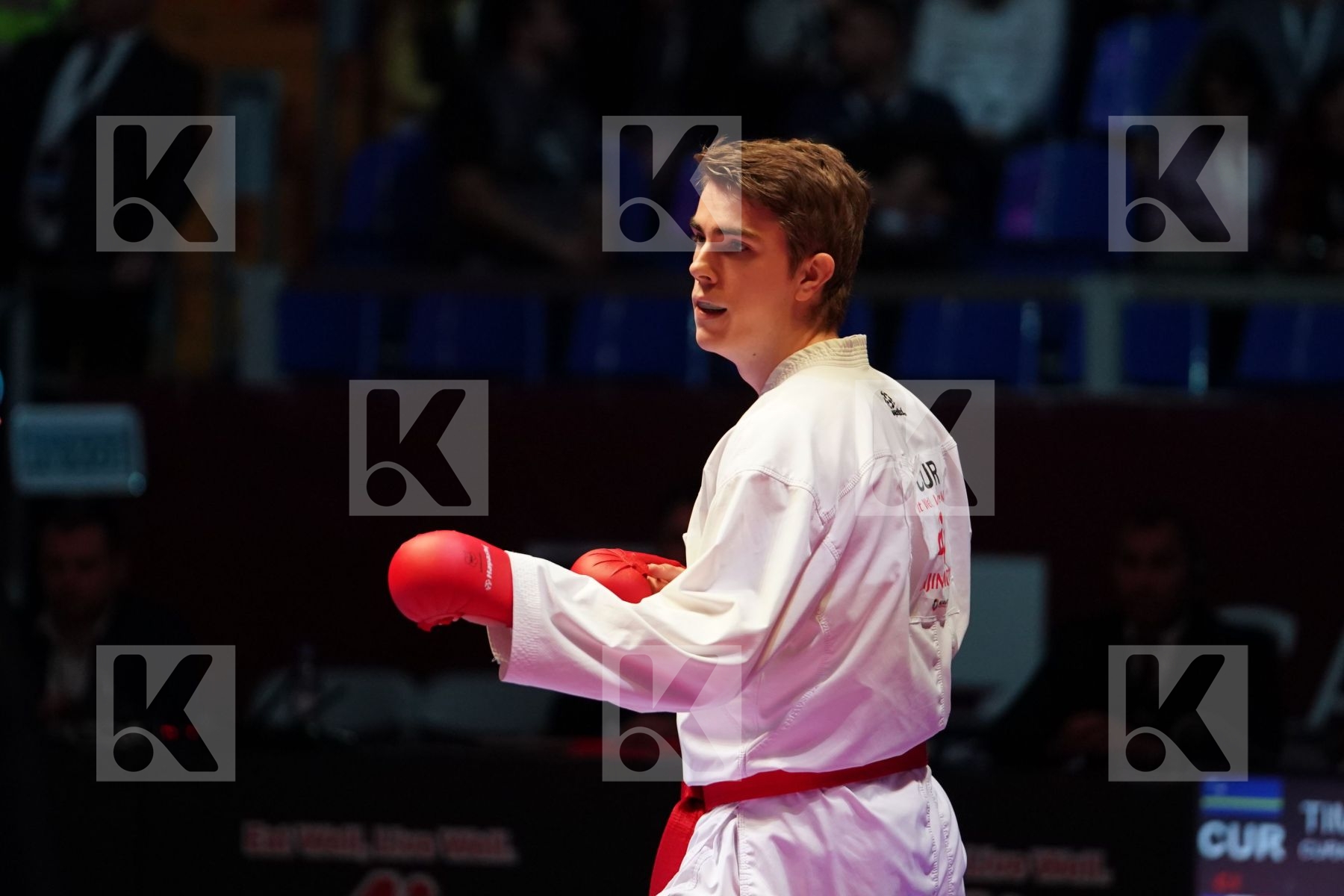 ERMANS ROB (CURACAO) vs FILALI MEHDI (FRANCE) in Senior Kumite 84+ Kg - Bronze bout