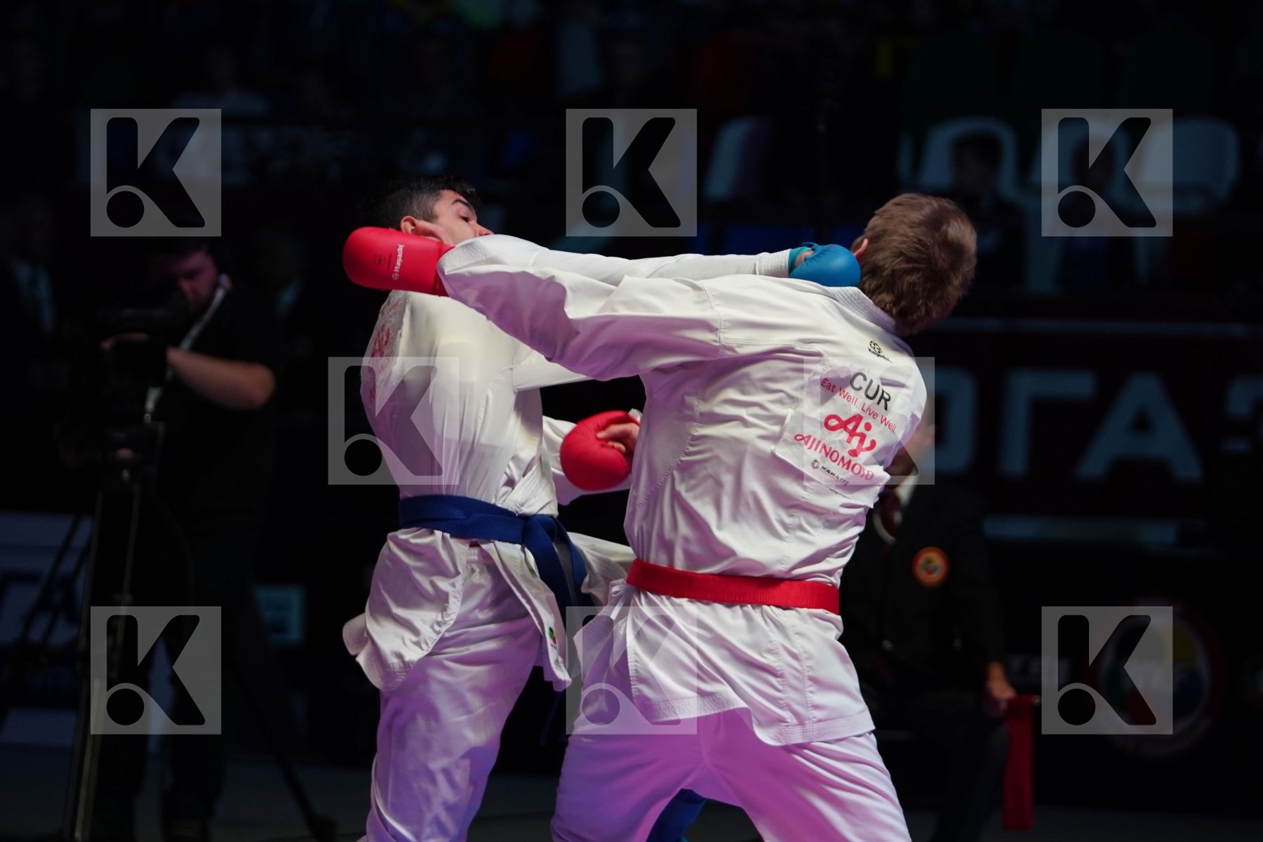 ERMANS ROB (CURACAO) vs FILALI MEHDI (FRANCE) in Senior Kumite 84+ Kg - Bronze bout