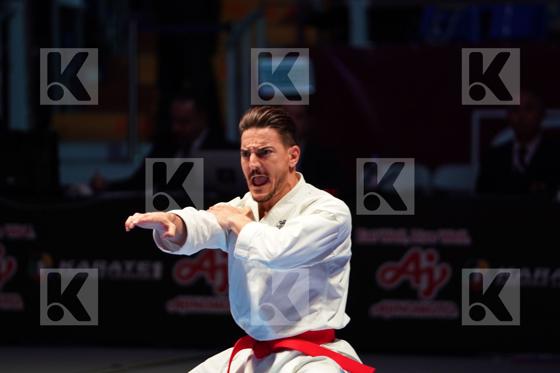 QUINTERO CAPDEVILA DAMIAN HUGO (SPAIN) in Senior Male Kata - Gold bout