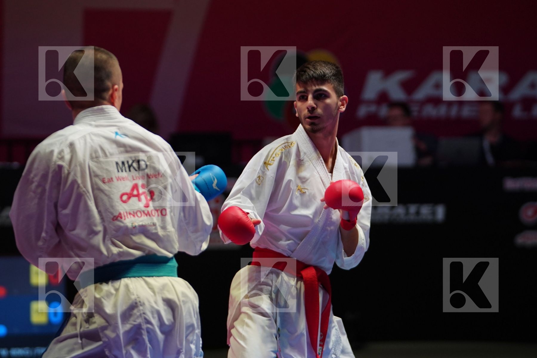 SAMDAN ERAY (TURKEY) vs PAVLOV EMIL (NORTH MACEDONIA) in Senior Kumite -60 Kg - Gold bout