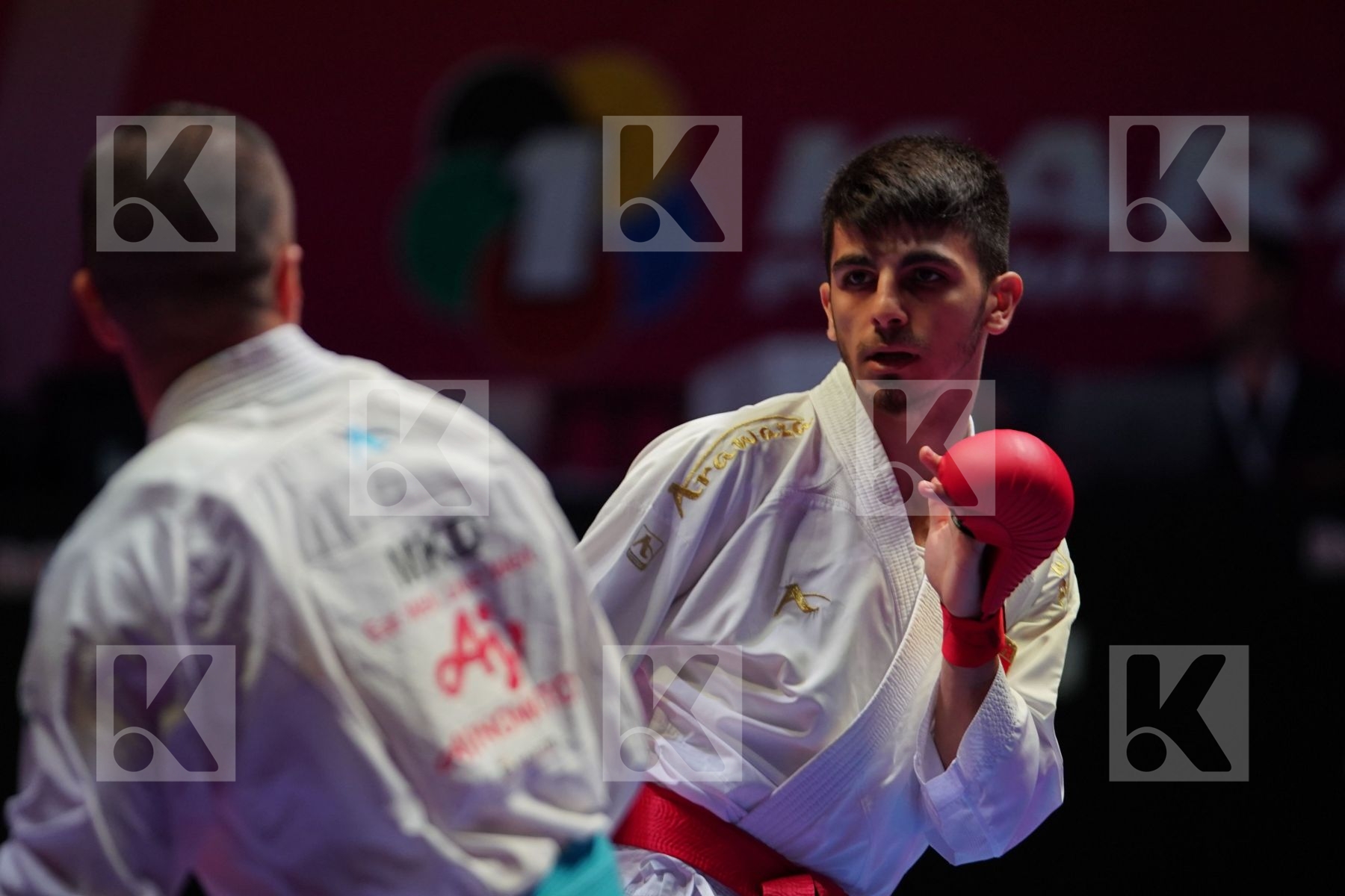 SAMDAN ERAY (TURKEY) vs PAVLOV EMIL (NORTH MACEDONIA) in Senior Kumite -60 Kg - Gold bout