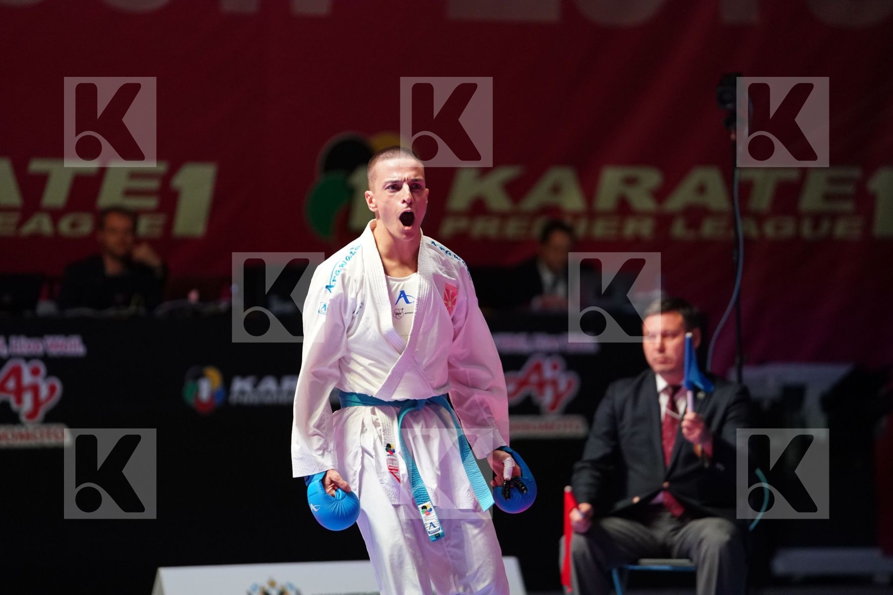 SAMDAN ERAY (TURKEY) vs PAVLOV EMIL (NORTH MACEDONIA) in Senior Kumite -60 Kg - Gold bout