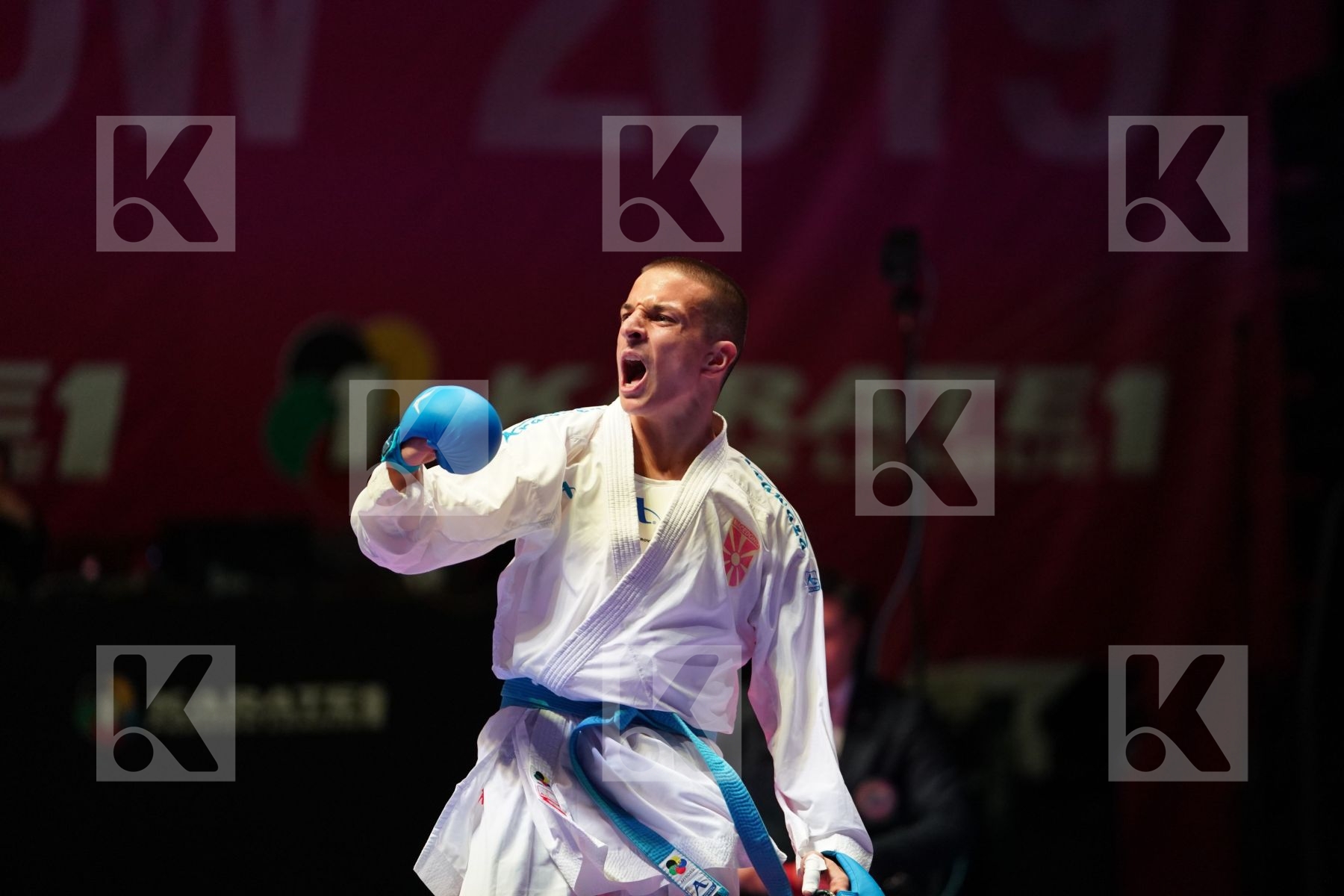 SAMDAN ERAY (TURKEY) vs PAVLOV EMIL (NORTH MACEDONIA) in Senior Kumite -60 Kg - Gold bout