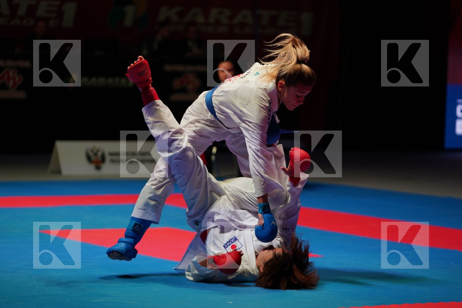 YAMADA SARA (JAPAN) vs TERLIUGA ANZHELIKA (UKRAINE) in Senior Kumite -55 Kg - Gold bout