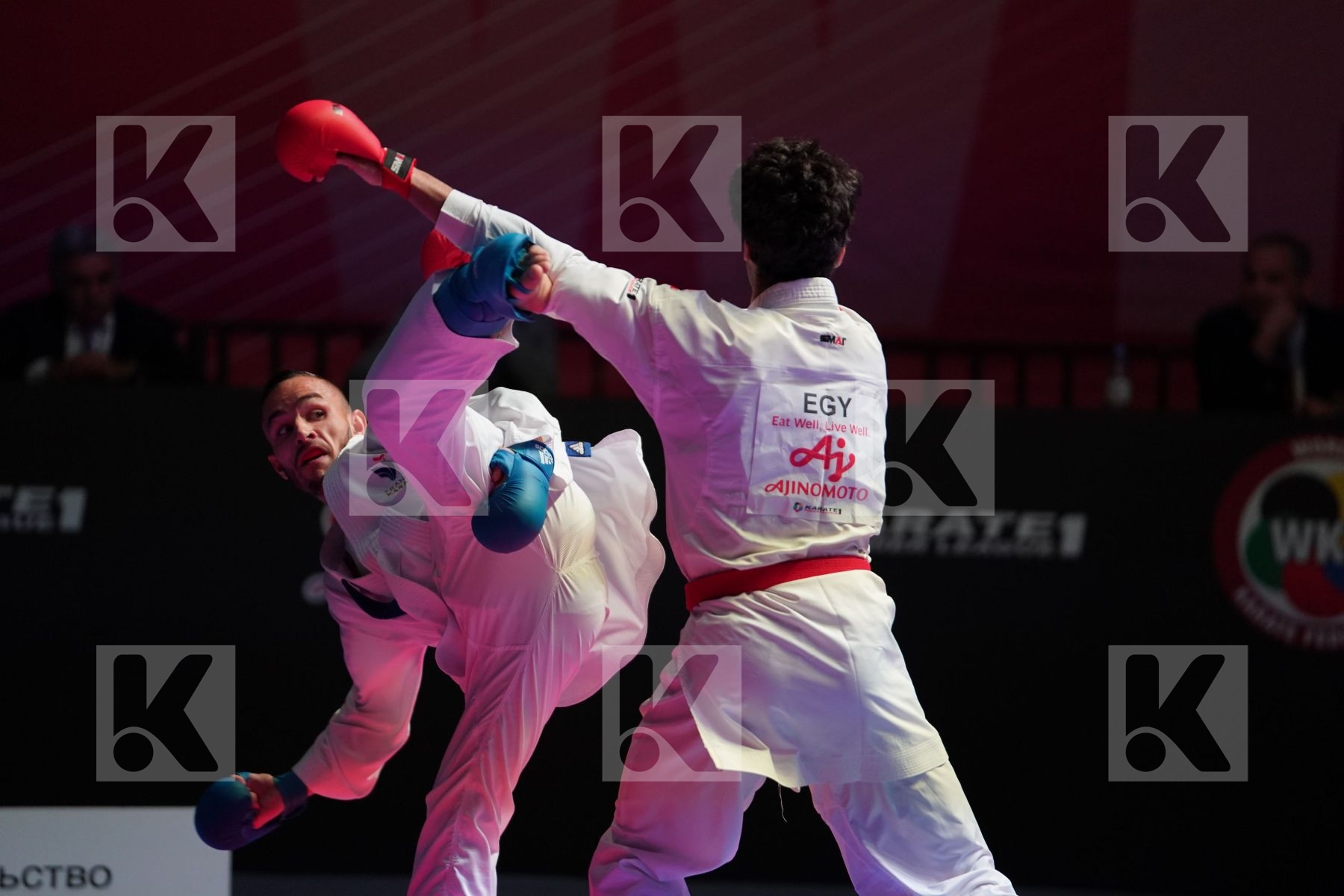 ELSAWY ALI (EGYPT) vs DACOSTA STEVEN (FRANCE) in Senior Kumite -67 Kg - Gold bout