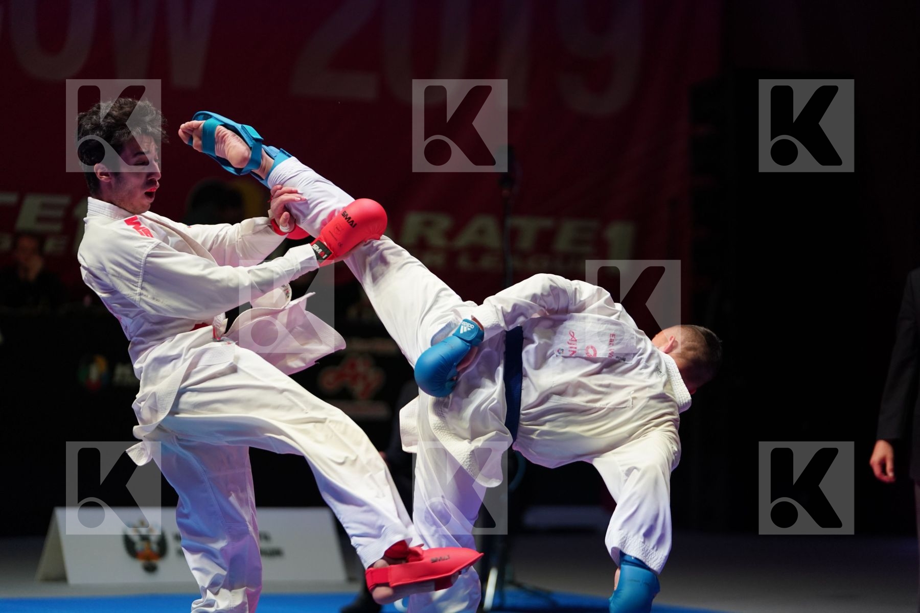 ELSAWY ALI (EGYPT) vs DACOSTA STEVEN (FRANCE) in Senior Kumite -67 Kg - Gold bout