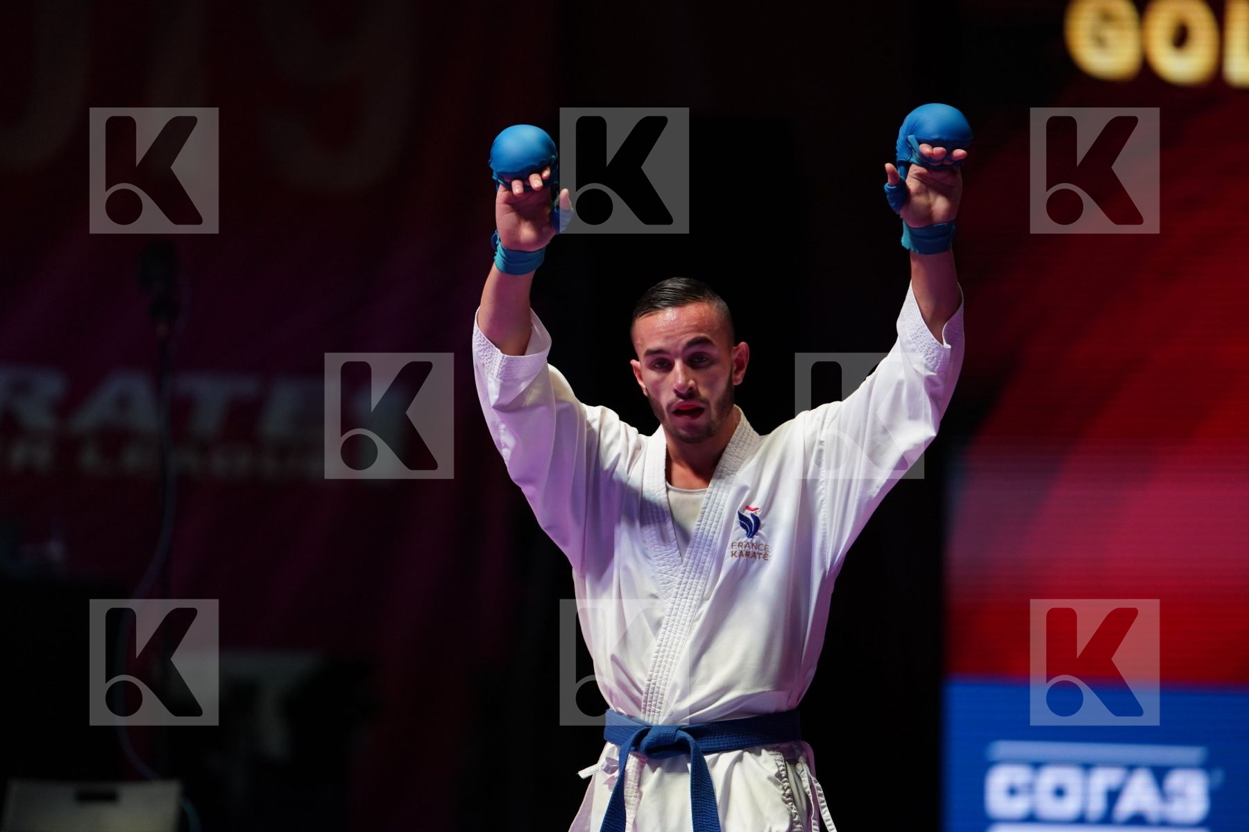 ELSAWY ALI (EGYPT) vs DACOSTA STEVEN (FRANCE) in Senior Kumite -67 Kg - Gold bout