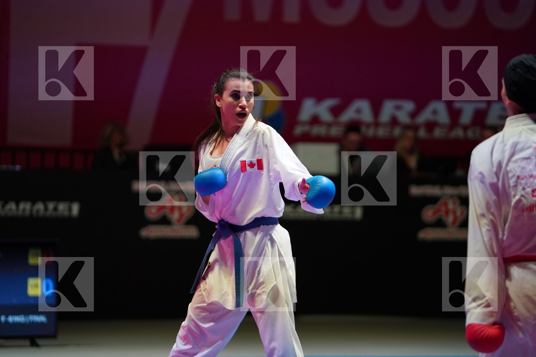 ALIPOURKESHKA ROZITA (IRAN KARATE FEDERATION) vs JUMAA HAYA (CANADA) in Senior Kumite -61 Kg - Gold bout