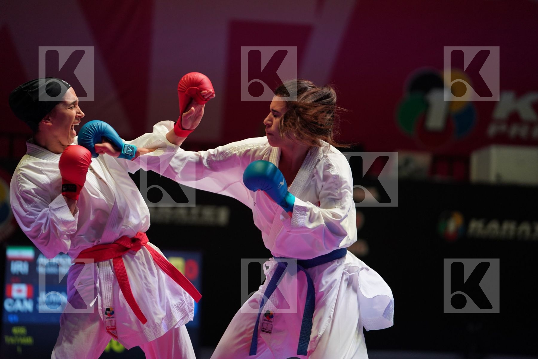 ALIPOURKESHKA ROZITA (IRAN KARATE FEDERATION) vs JUMAA HAYA (CANADA) in Senior Kumite -61 Kg - Gold bout