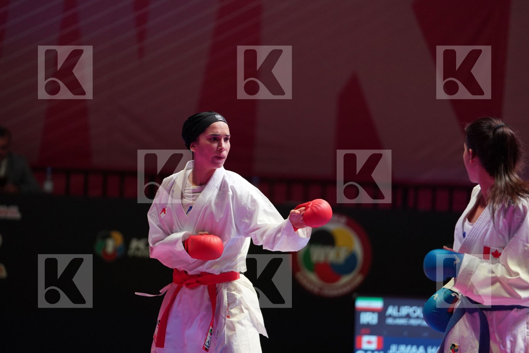 ALIPOURKESHKA ROZITA (IRAN KARATE FEDERATION) vs JUMAA HAYA (CANADA) in Senior Kumite -61 Kg - Gold bout