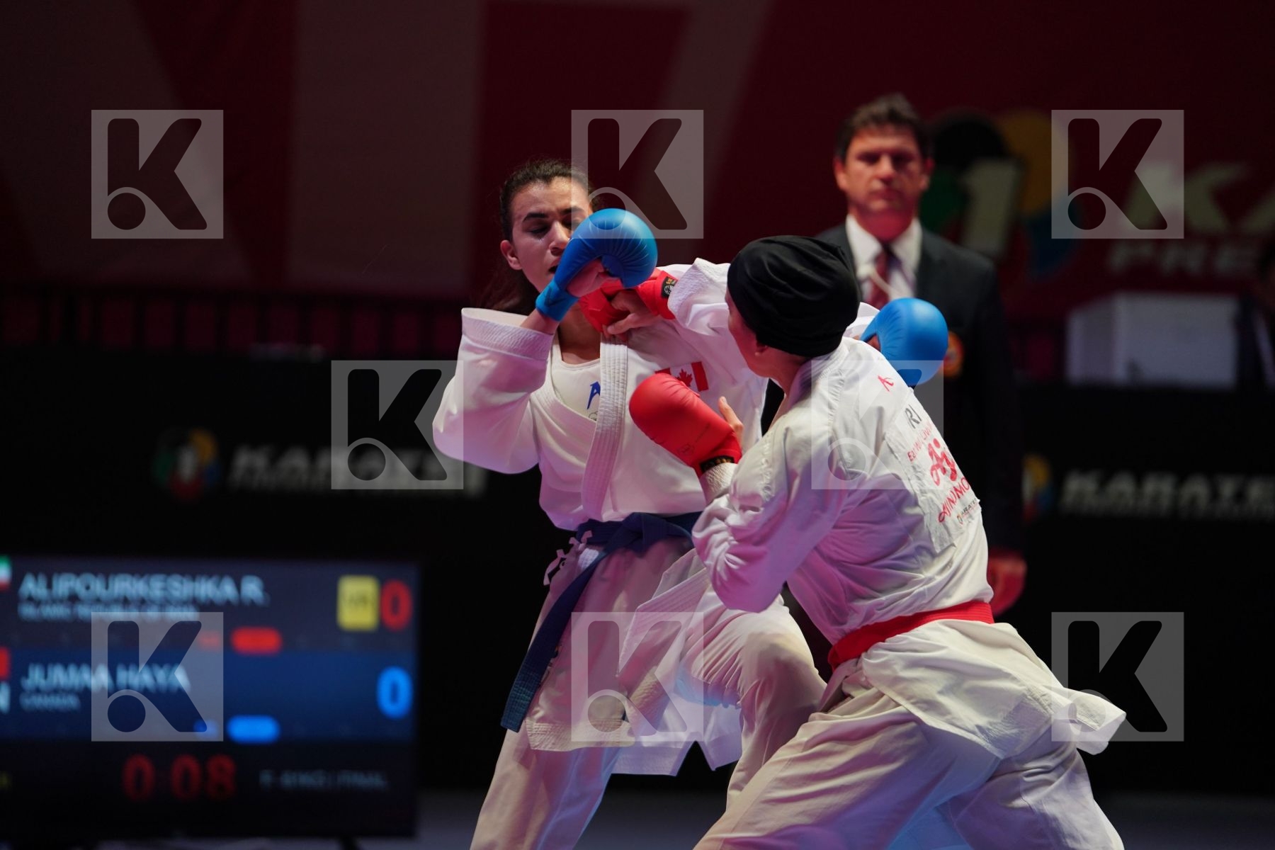 ALIPOURKESHKA ROZITA (IRAN KARATE FEDERATION) vs JUMAA HAYA (CANADA) in Senior Kumite -61 Kg - Gold bout