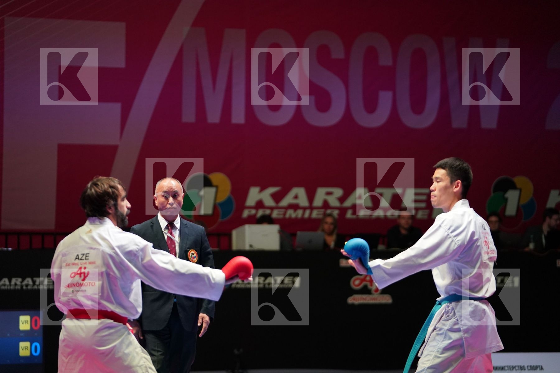 AGHAYEV RAFAEL (AZERBAIJAN) vs AINAZAROV YERMEK (KAZAKHSTAN) in Senior Kumite -75 Kg - Gold bout