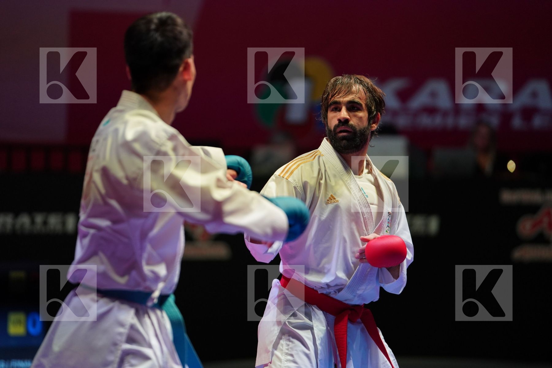 AGHAYEV RAFAEL (AZERBAIJAN) vs AINAZAROV YERMEK (KAZAKHSTAN) in Senior Kumite -75 Kg - Gold bout