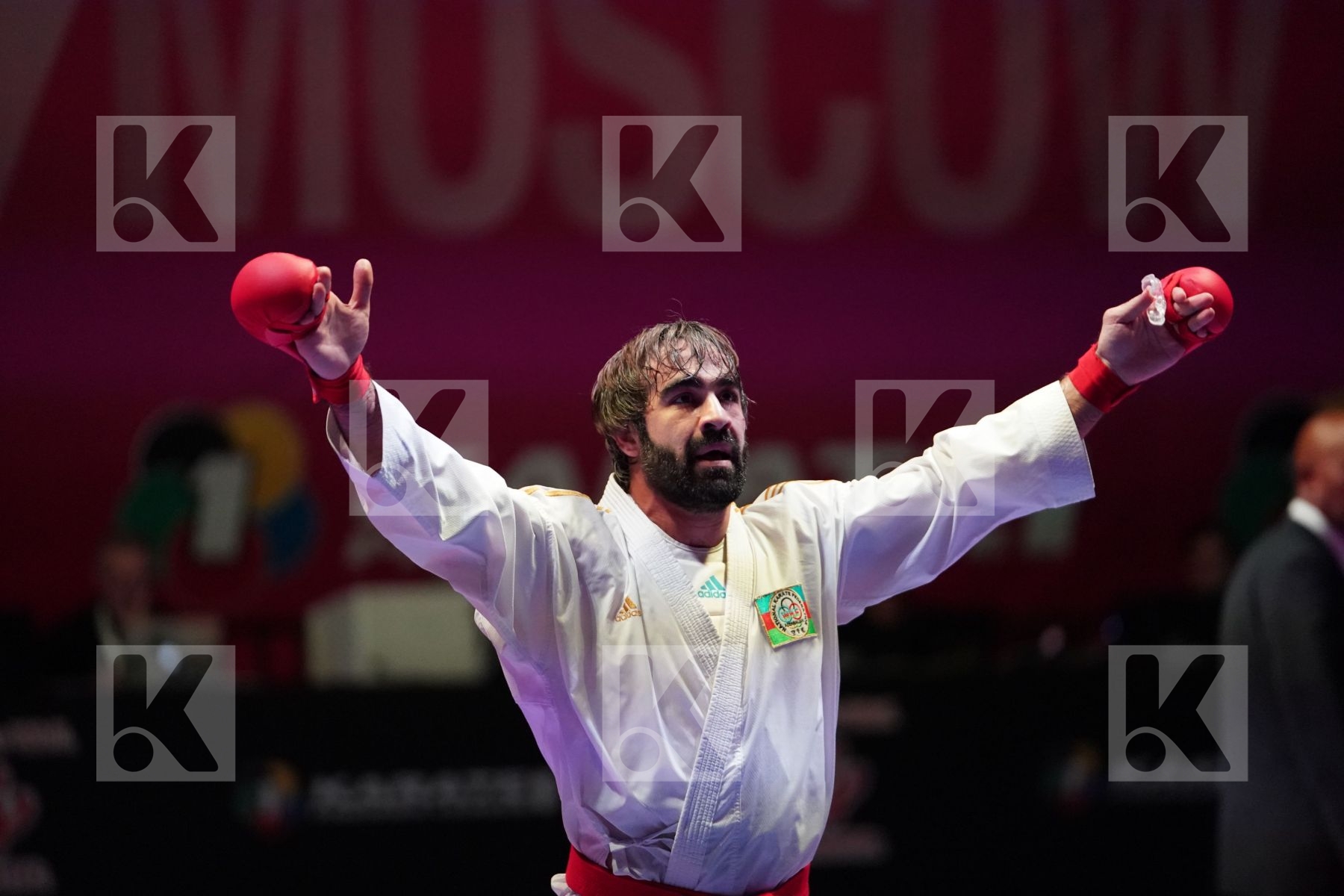 AGHAYEV RAFAEL (AZERBAIJAN) vs AINAZAROV YERMEK (KAZAKHSTAN) in Senior Kumite -75 Kg - Gold bout