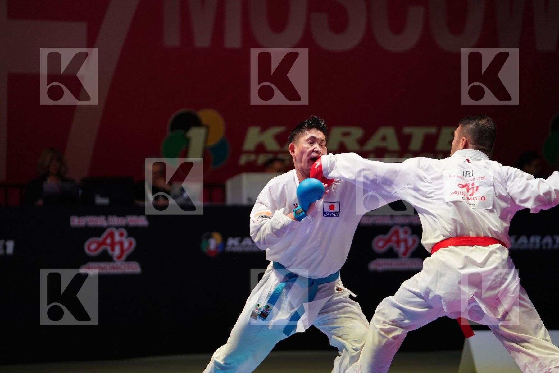 POORSHAB ZABIHOLLAH (IRAN) vs ARAGA RYUTARO (JAPAN) in Senior Kumite -84 Kg - Gold bout