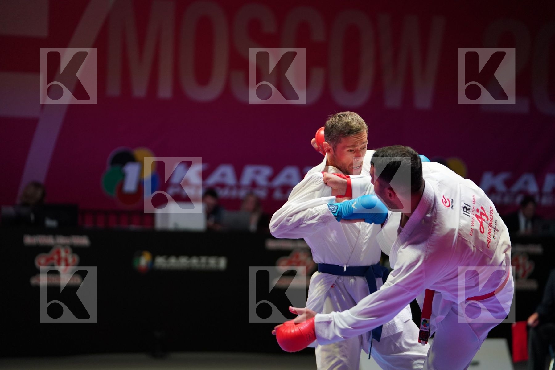 GANJZADEH SAJAD (IRAN) vs ARKANIA GOGITA (GEORGIA) in Senior Kumite 84+ Kg - Gold bout