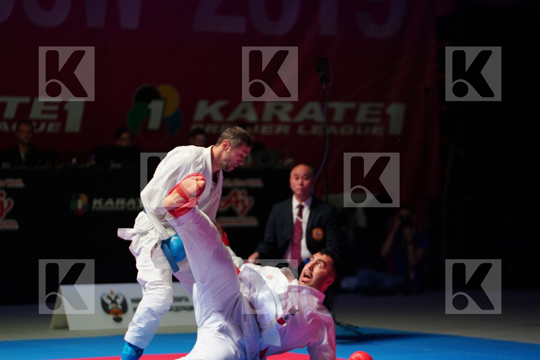 GANJZADEH SAJAD (IRAN) vs ARKANIA GOGITA (GEORGIA) in Senior Kumite 84+ Kg - Gold bout