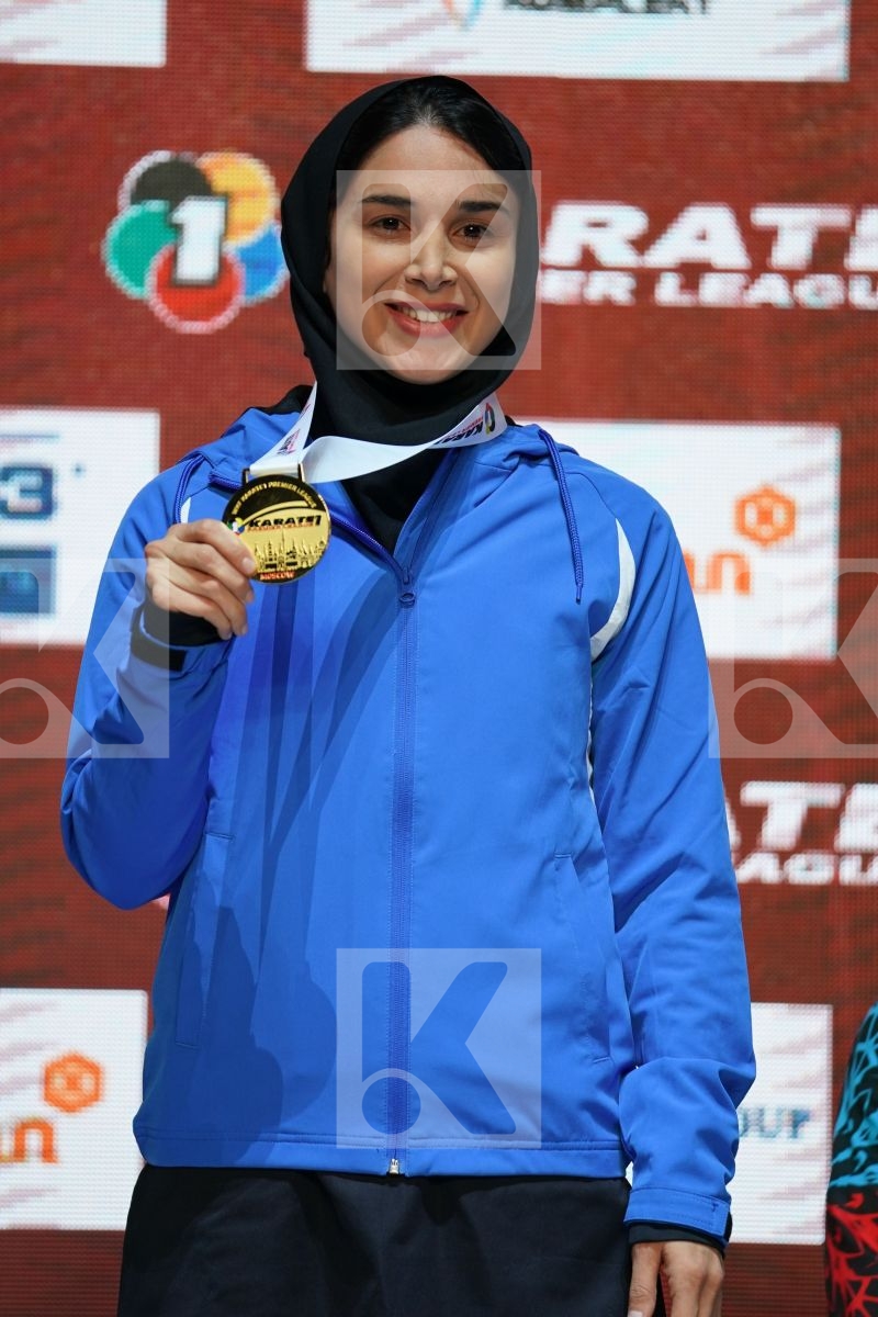 ALIPOURKESHKA ROZITA (IRAN KARATE FEDERATION) during podium ceremony
