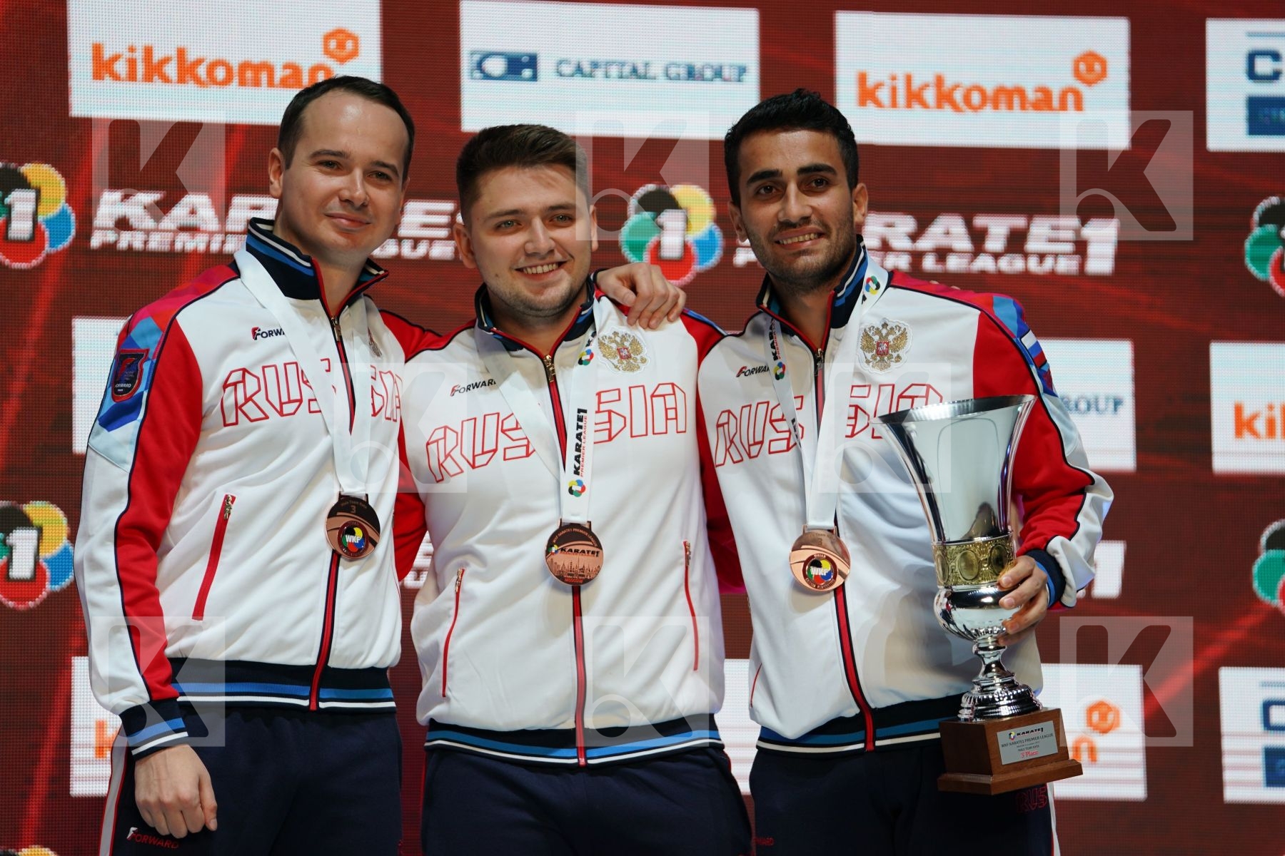 RUSSIA during podium ceremony