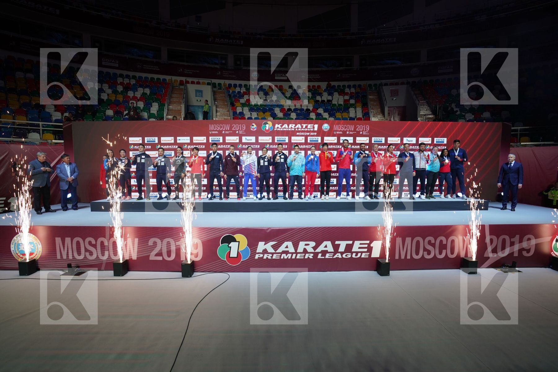 All bronze medalist during podium ceremony