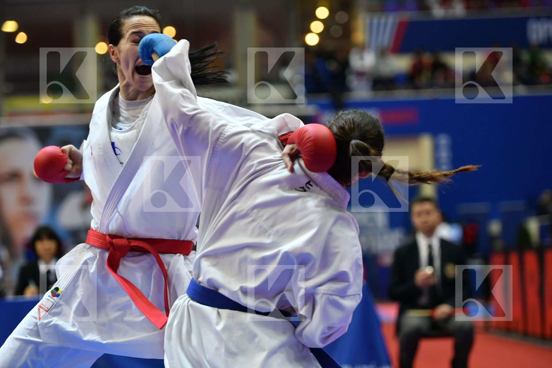 Female kumite -68 kg Montenegro Quirici Elena Rakovic Marina Swi