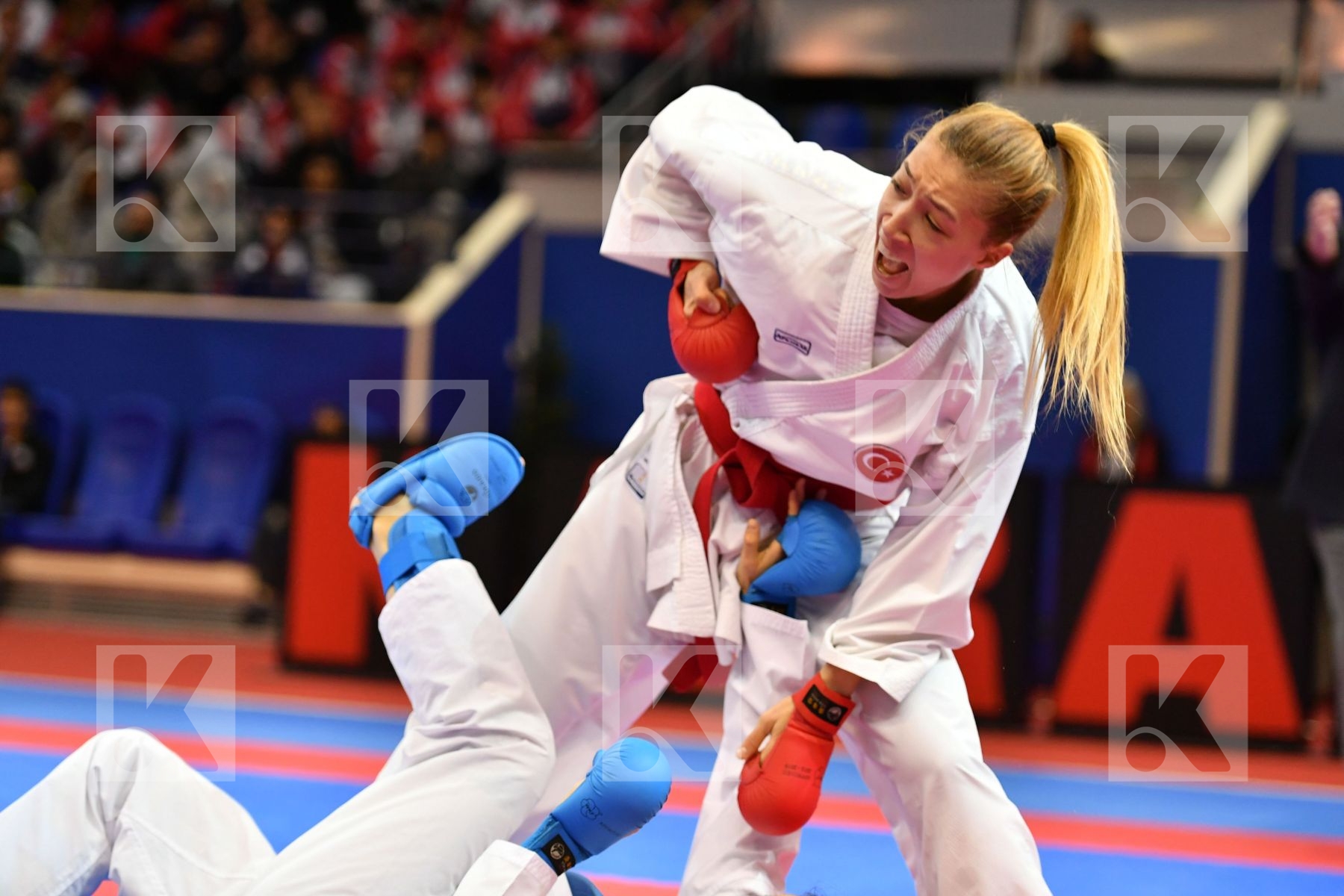 China Female kumite -50 kg Li Ranran Tokcan Umay Turkey