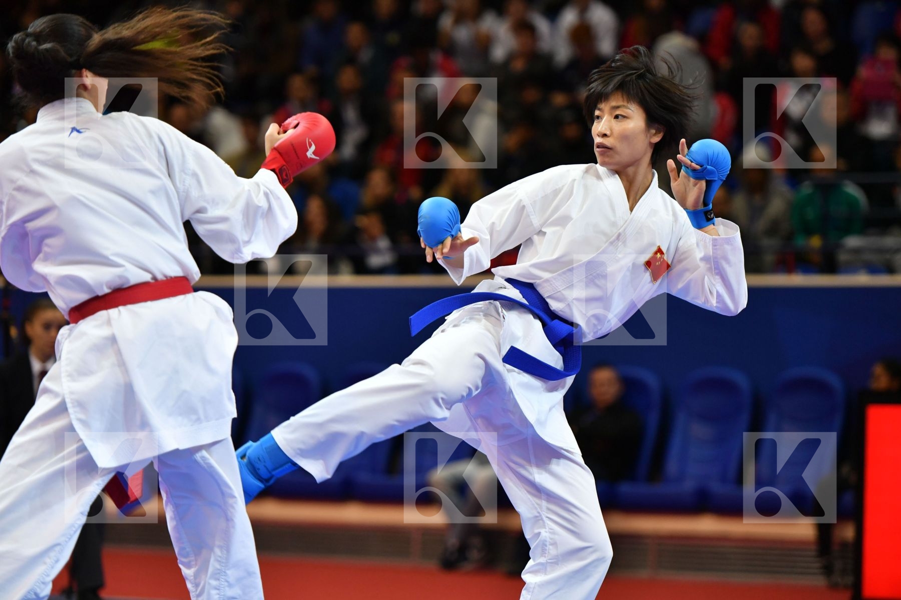 Canada China Female kumite -61 kg Jumaa Haya Yin Xiaoyan