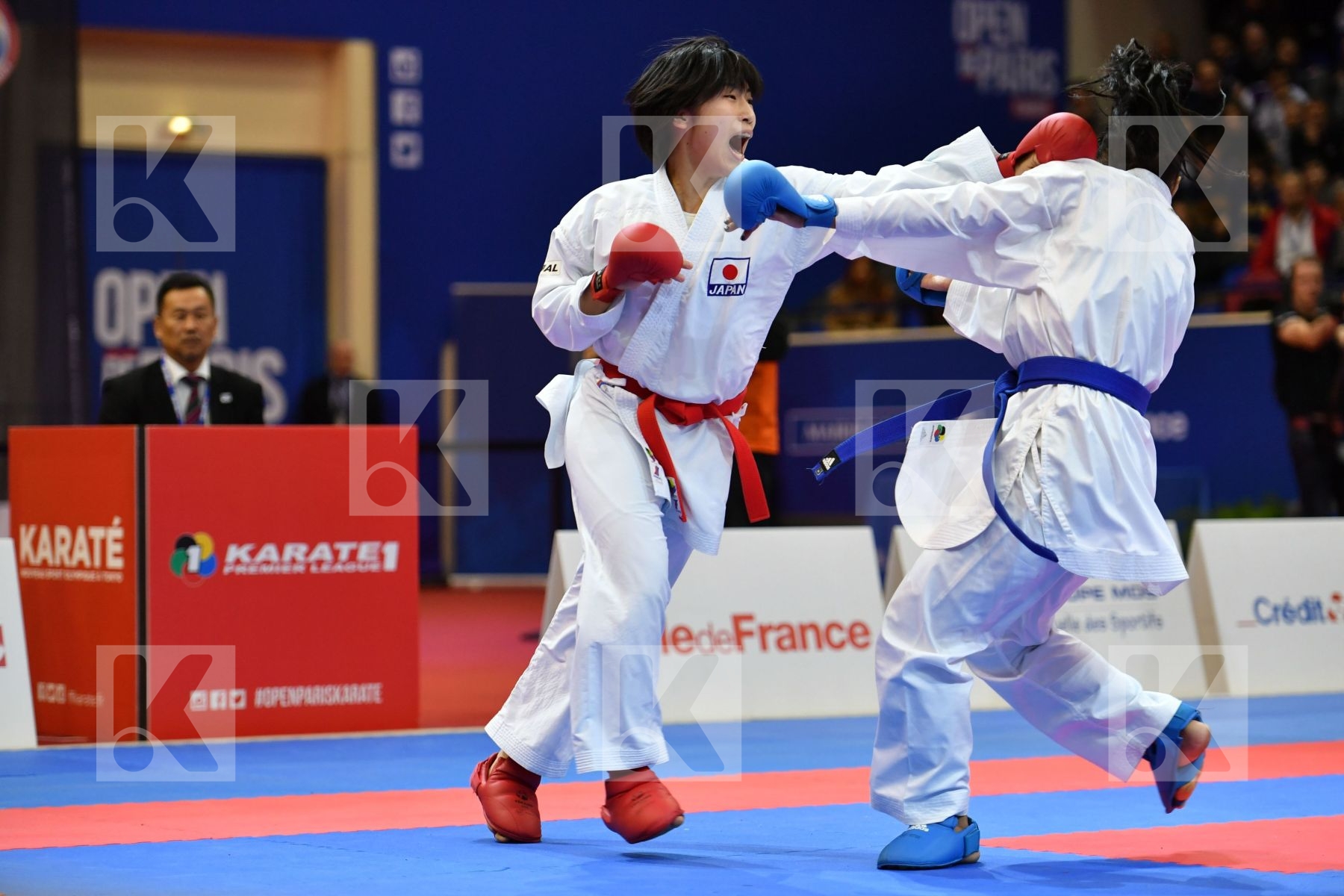 Female kumite -61 kg France Ignace Lucie Japan Someya Mayumi