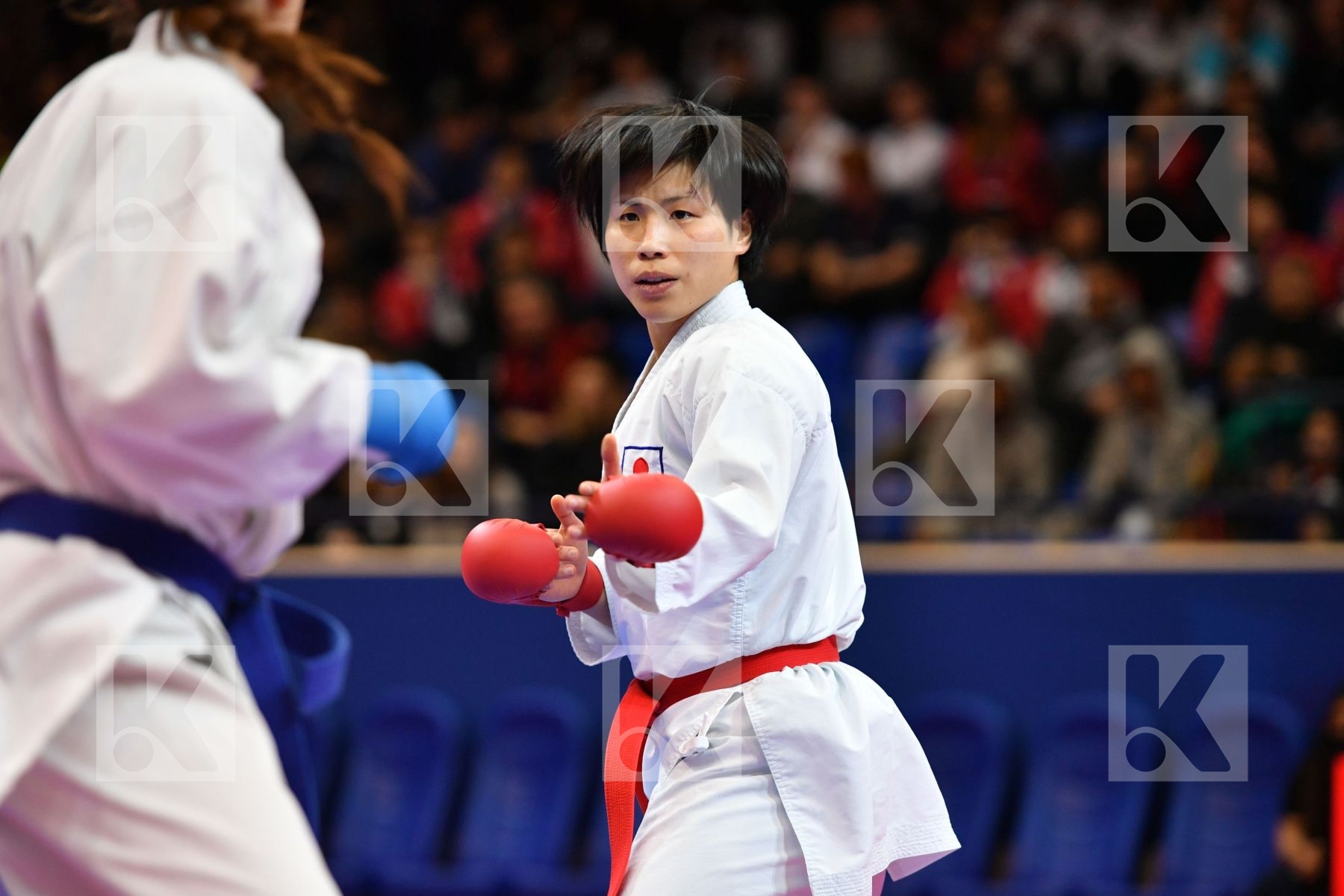 Female kumite -68 kg Japan Quirici Elena Someya Kayo Switzerland