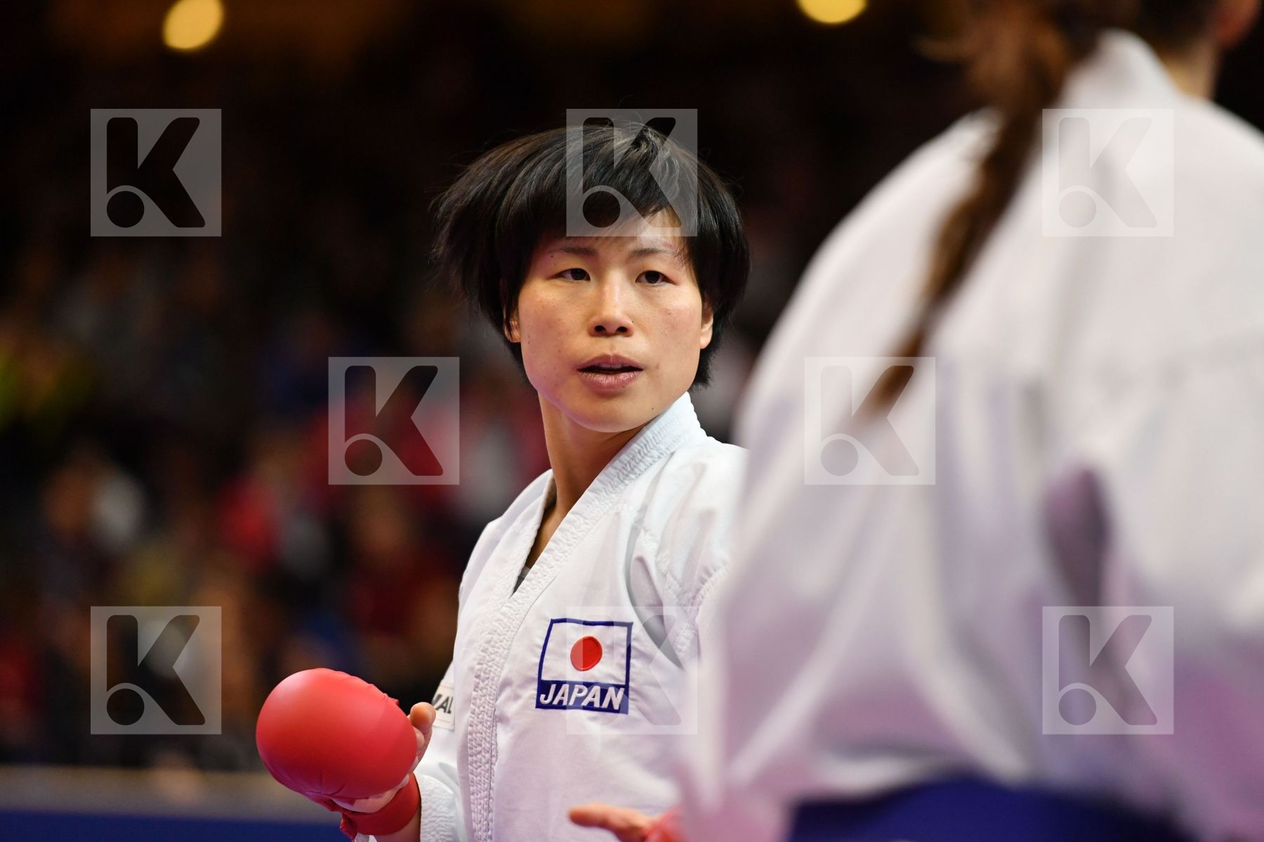 Female kumite -68 kg Japan Quirici Elena Someya Kayo Switzerland