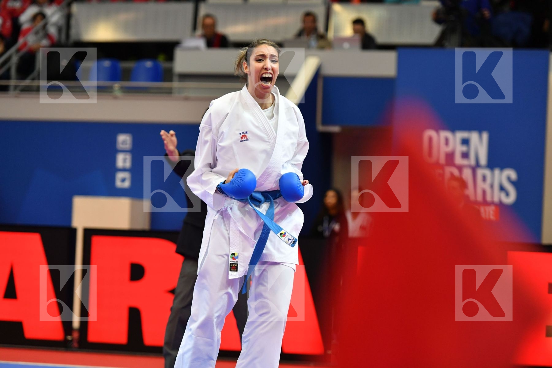 England Female kumite -68 kg France Karwacinski Kate Matoub Lamy