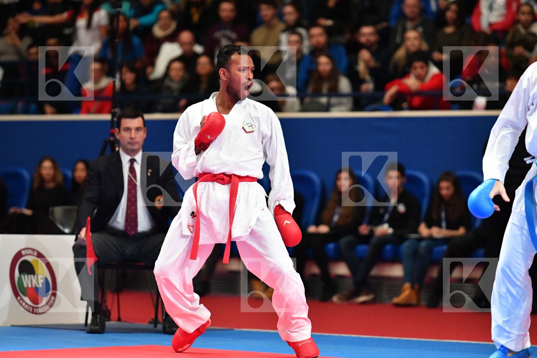 Kazakhstan Madera Andres Male kumite -67 kg Sagandykov Rinat Ven