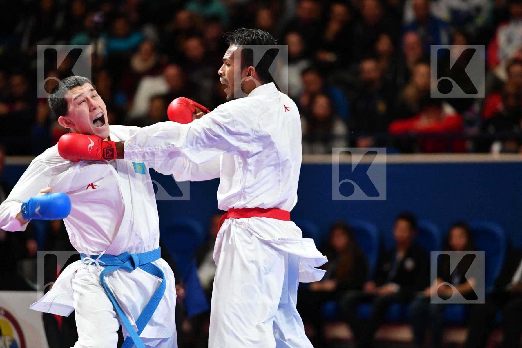 Kazakhstan Madera Andres Male kumite -67 kg Sagandykov Rinat Ven