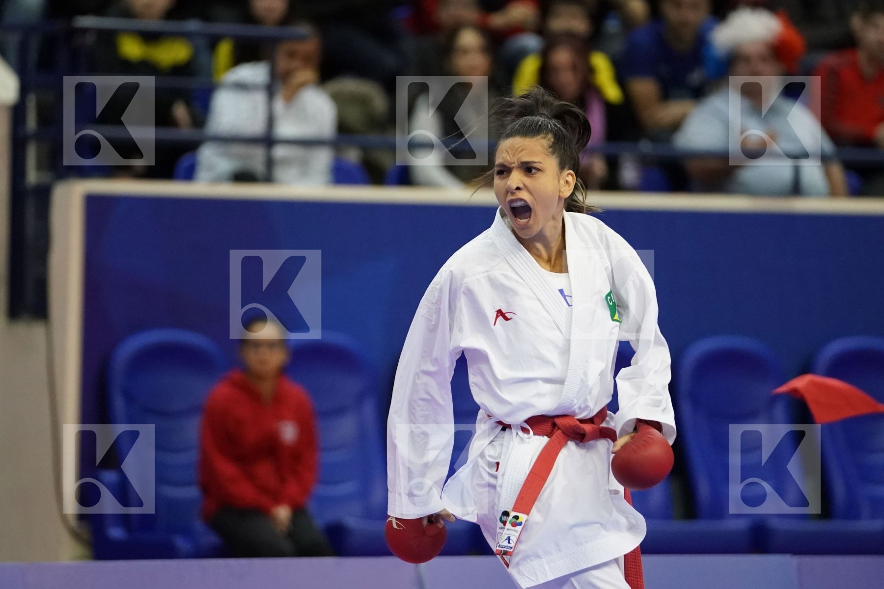 DE PAULA JESSICA (BRAZIL) vs PERFETTO ERMINIA (ITALY) in Senior Kumite -50 Kg - Bronze bout