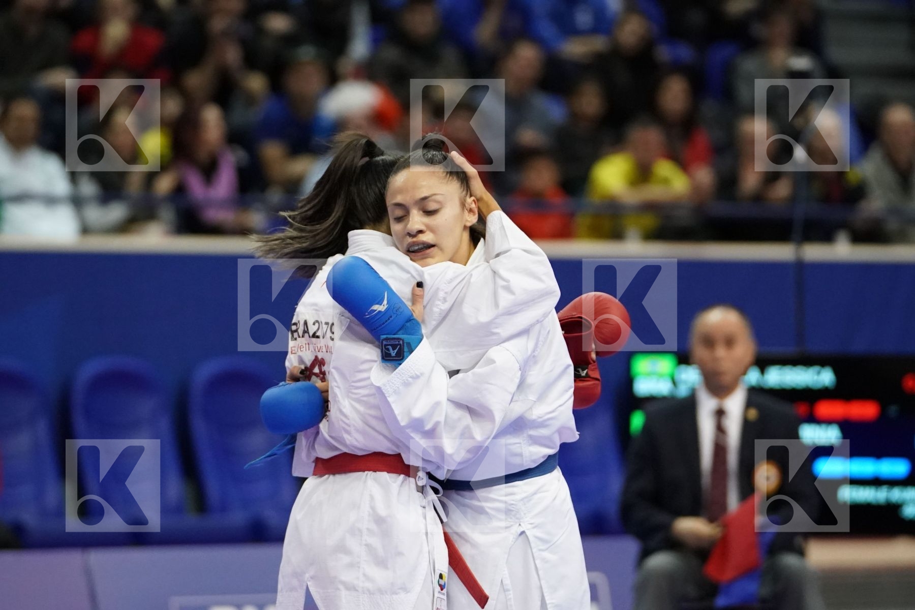 DE PAULA JESSICA (BRAZIL) vs PERFETTO ERMINIA (ITALY) in Senior Kumite -50 Kg - Bronze bout