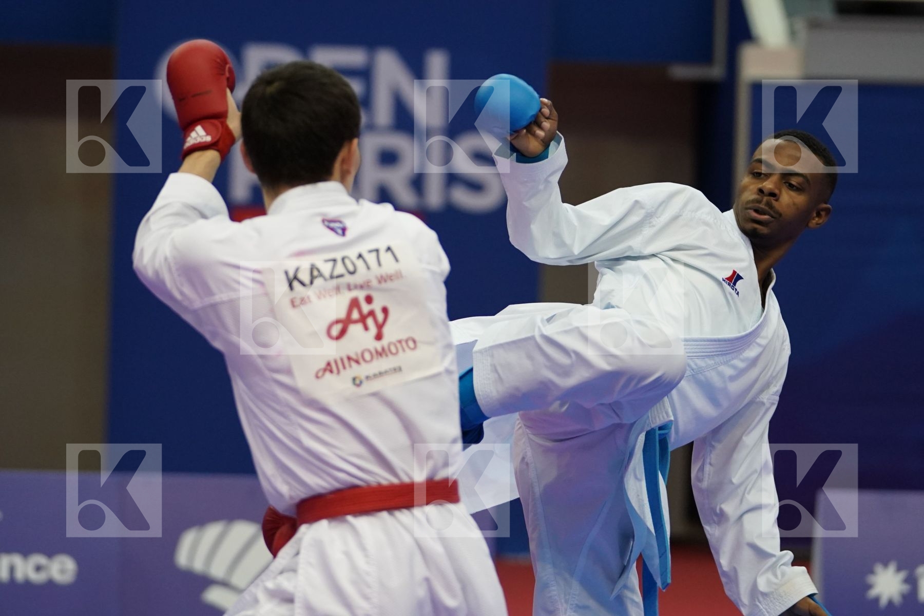 ASSADILOV DARKHAN (KAZAKHSTAN) vs ALBASHER SAUD (SAUDI ARABIA) in Senior Kumite -60 Kg - Bronze bout