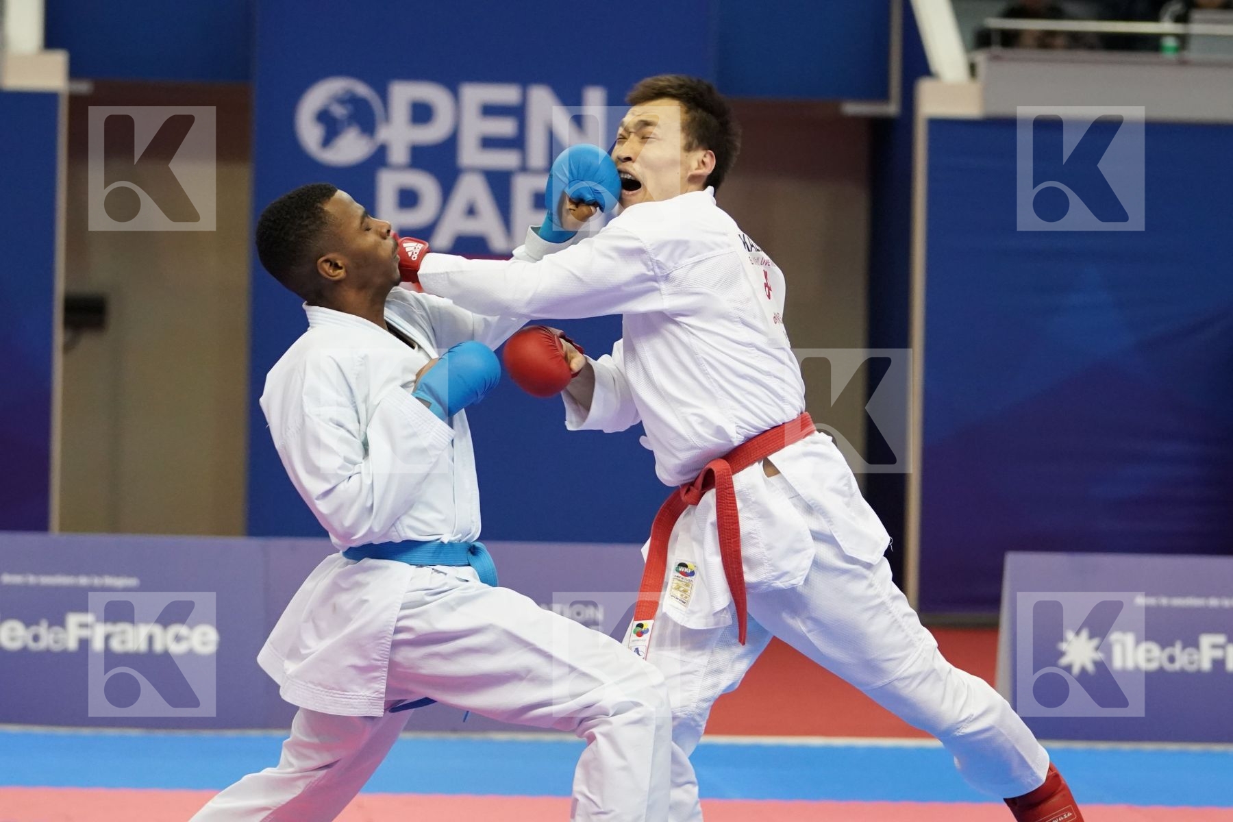ASSADILOV DARKHAN (KAZAKHSTAN) vs ALBASHER SAUD (SAUDI ARABIA) in Senior Kumite -60 Kg - Bronze bout