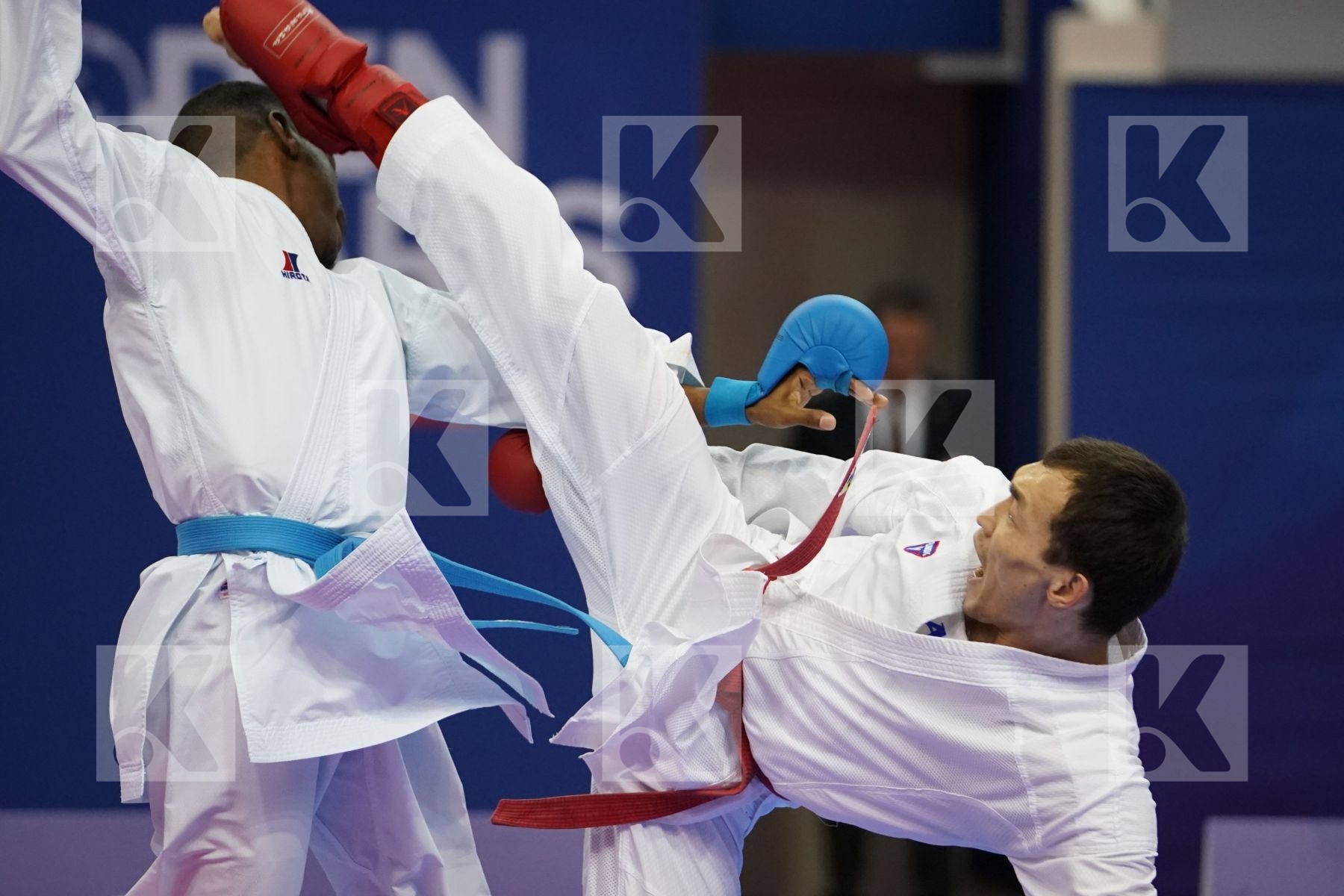 ASSADILOV DARKHAN (KAZAKHSTAN) vs ALBASHER SAUD (SAUDI ARABIA) in Senior Kumite -60 Kg - Bronze bout