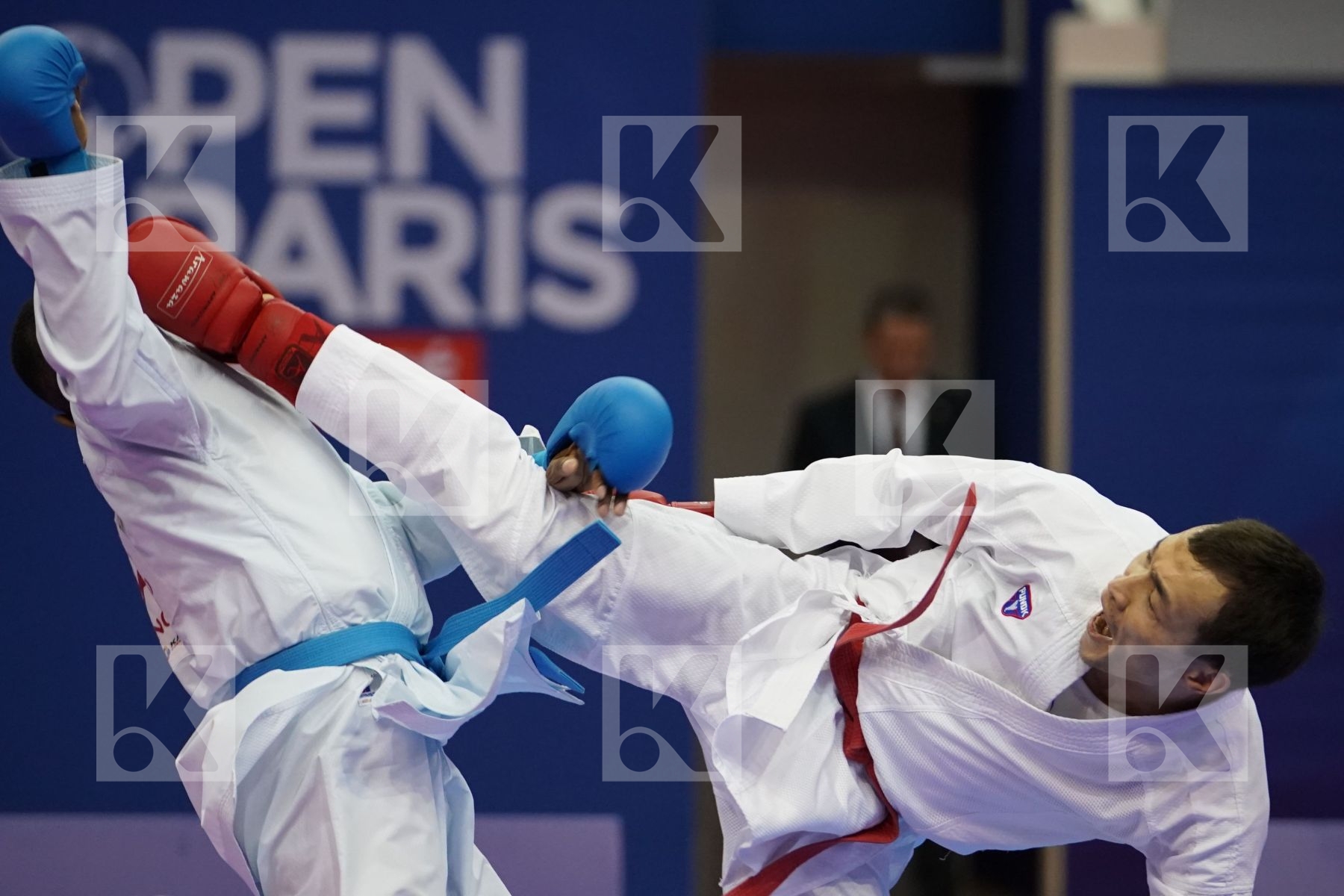 ASSADILOV DARKHAN (KAZAKHSTAN) vs ALBASHER SAUD (SAUDI ARABIA) in Senior Kumite -60 Kg - Bronze bout