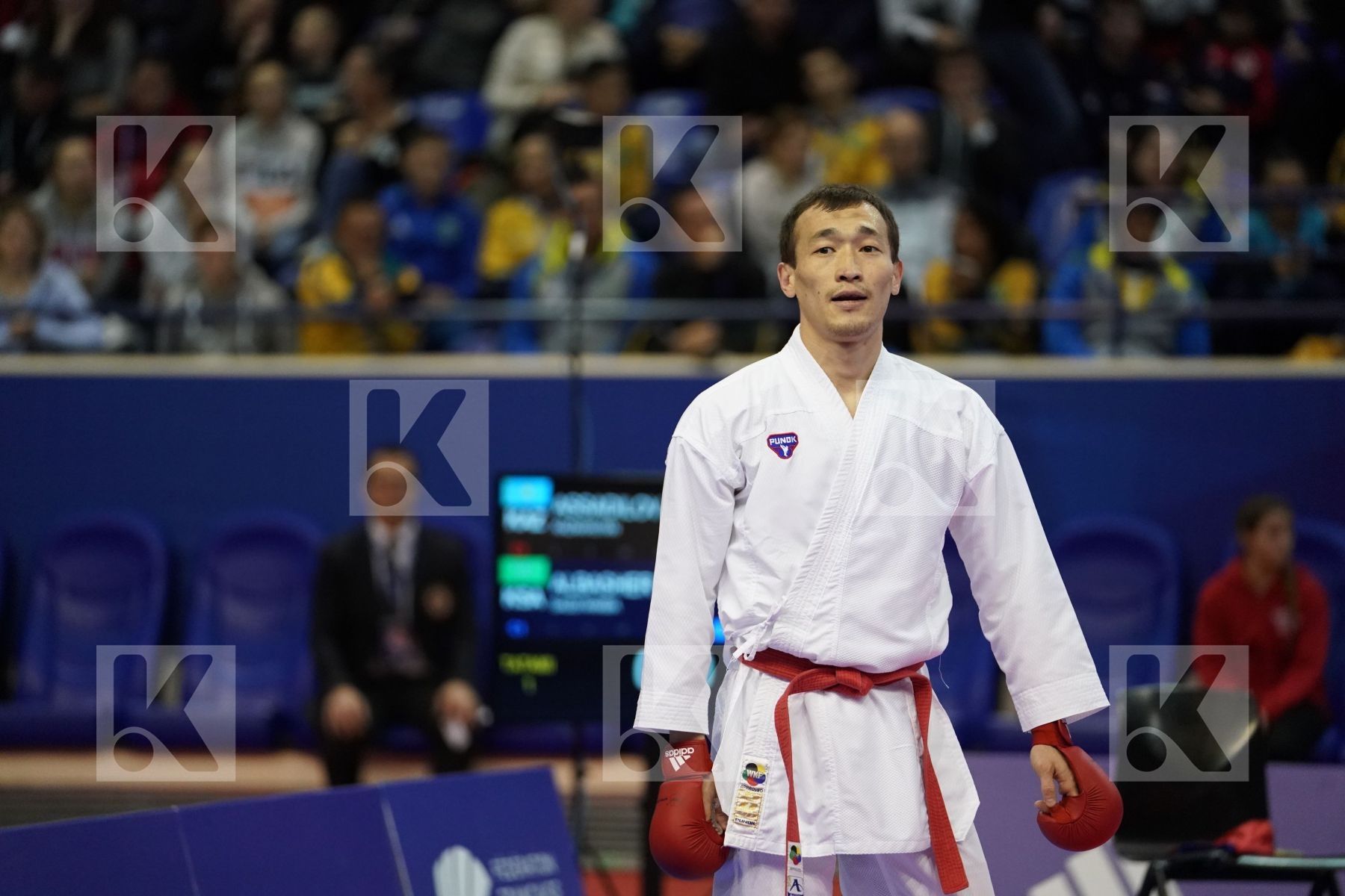 ASSADILOV DARKHAN (KAZAKHSTAN) vs ALBASHER SAUD (SAUDI ARABIA) in Senior Kumite -60 Kg - Bronze bout