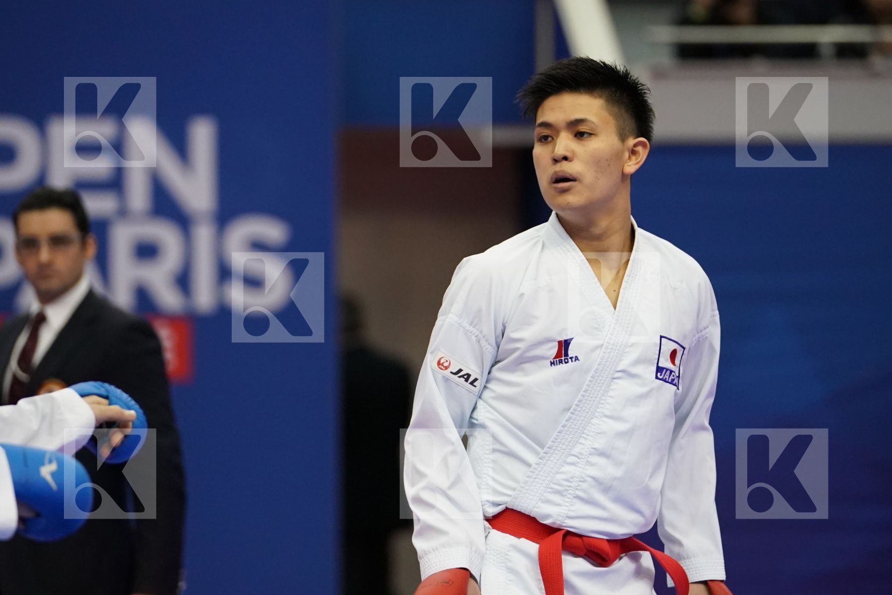 SAKIYAMA YUSEI (JAPAN) vs ASIABARI ALI ASGHAR (ISLAMIC REPUBLIC OF IRAN) in Senior Kumite Ð 75 Kg - Bronze bout
