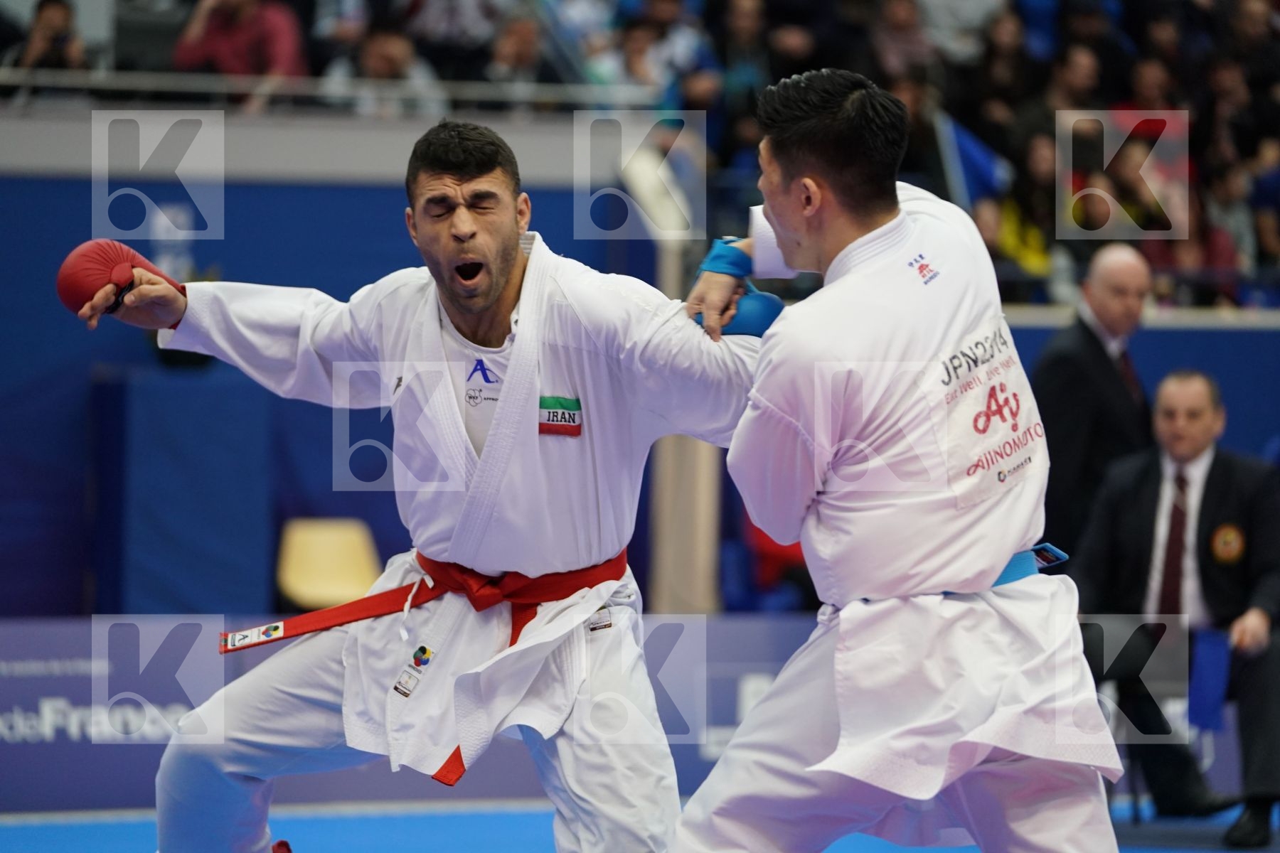 POORSHAB ZABIOLLAH (ISLAMIC REPUBLIC OF IRAN) vs SHIMADA RIKITO (JAPAN) in Senior Kumite Ð 84 Kg - Bronze bout