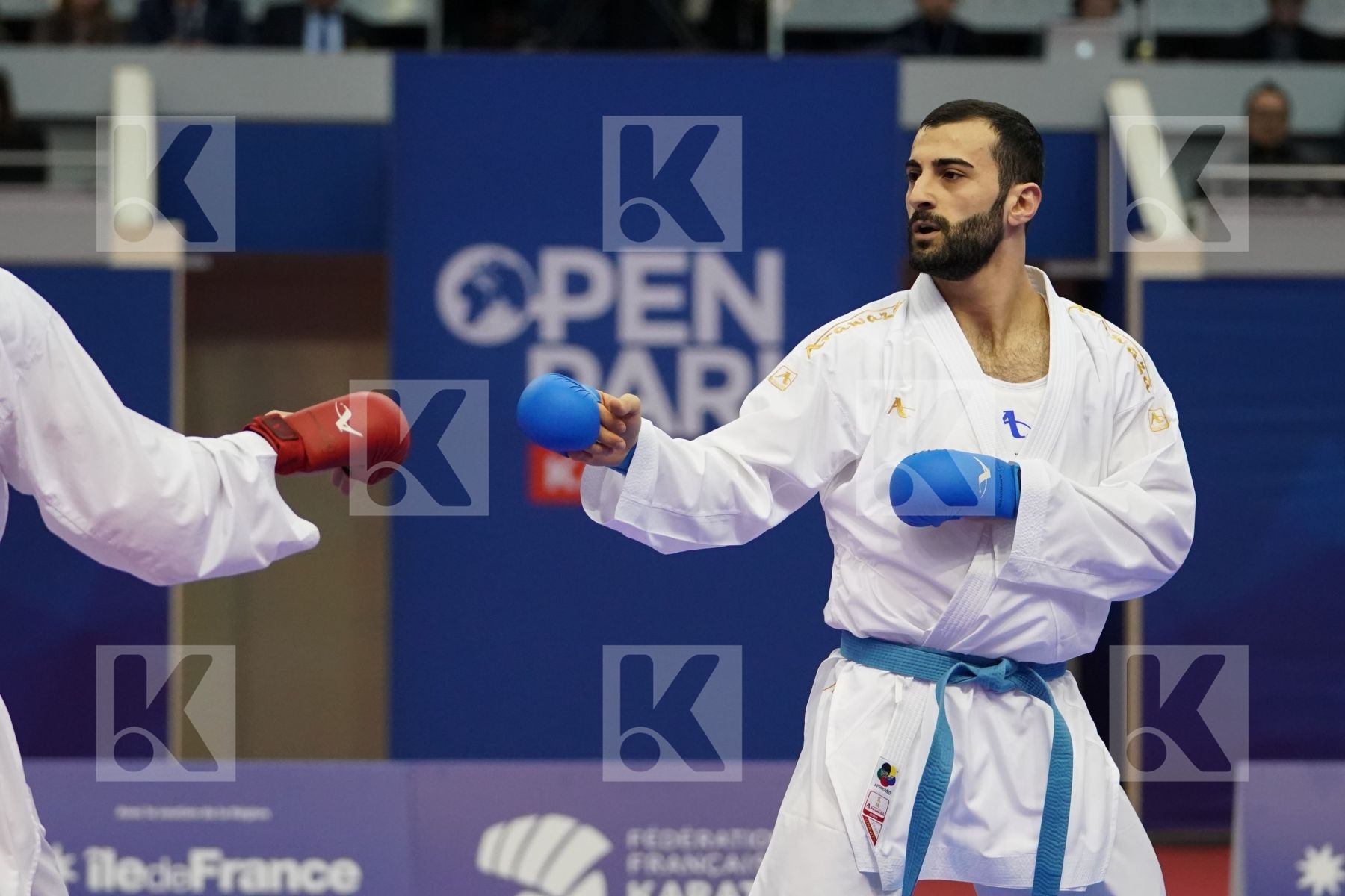 AHMED RAMADAN MOHAMED (EGYPT) vs AKTAS UGUR (TURKEY) in Senior Kumite Ð 84 Kg - Bronze bout