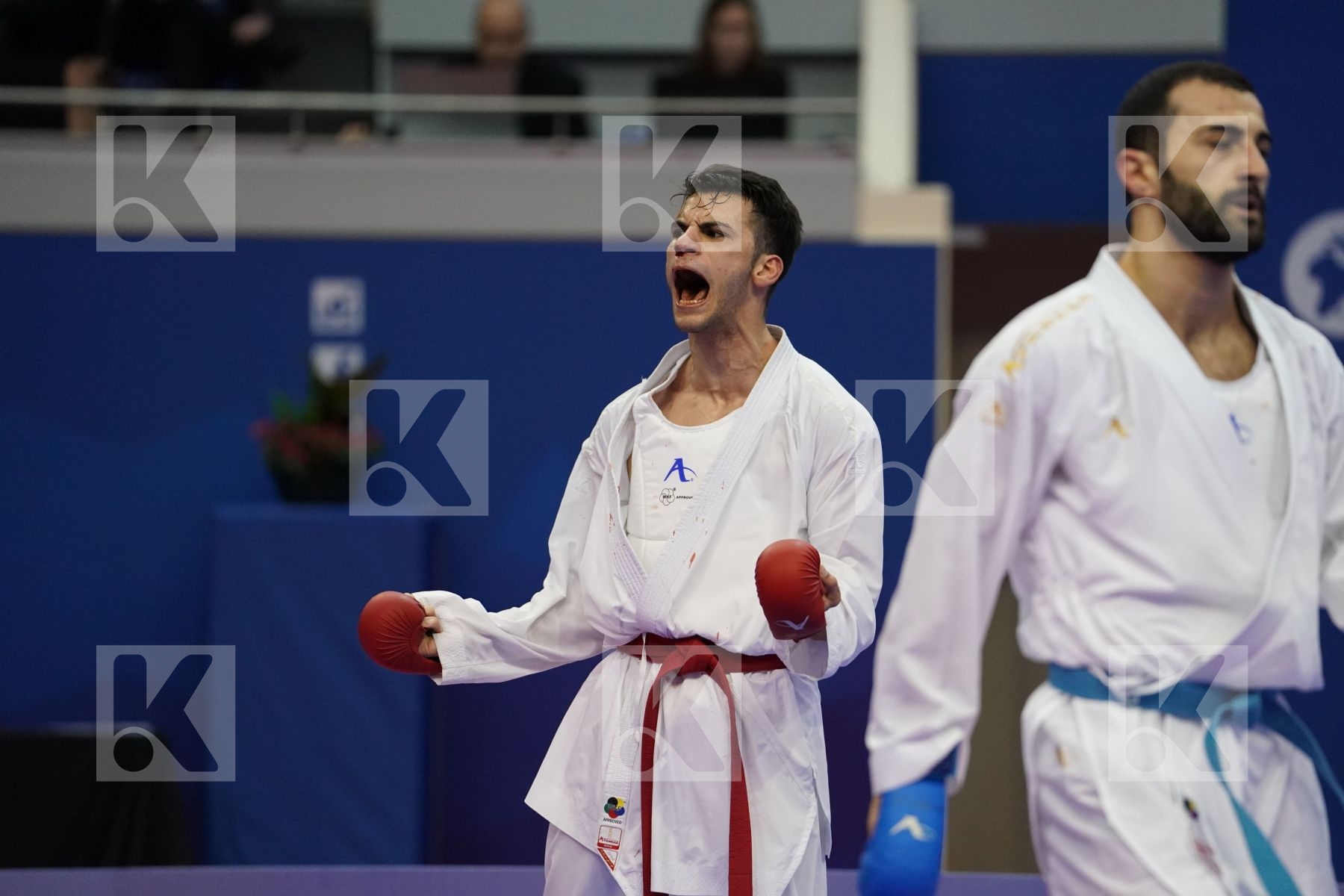 AHMED RAMADAN MOHAMED (EGYPT) vs AKTAS UGUR (TURKEY) in Senior Kumite Ð 84 Kg - Bronze bout