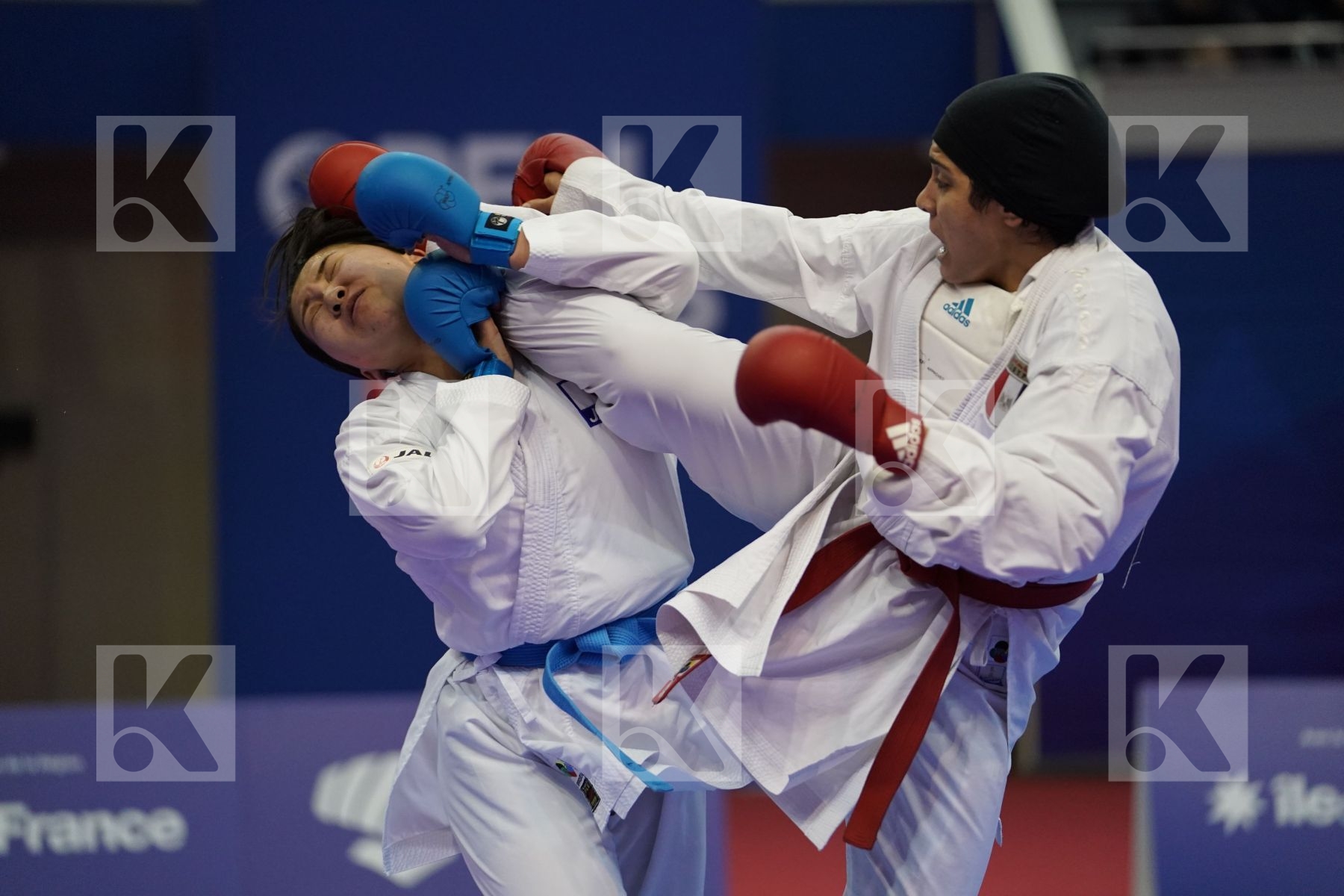 OKILA MENNA SHAABAN (EGYPT) vs SUGIMOTO RISA (JAPAN) in Senior Kumite 68+ Kg - Bronze bout