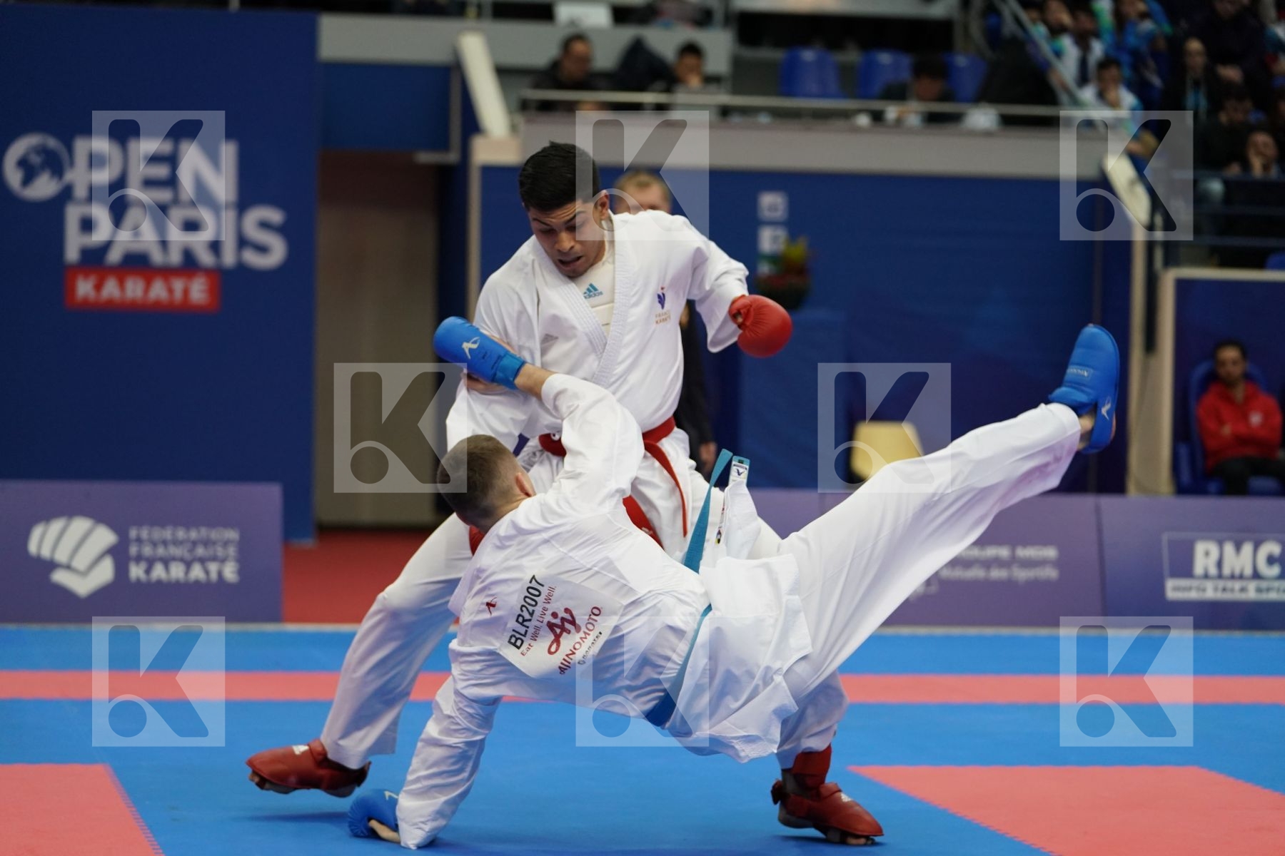 FILALI MEHDI (FRANCE) vs VODCHYTS ALIAKSEI (BELARUS) in Senior Kumite 84+ Kg - Bronze bout