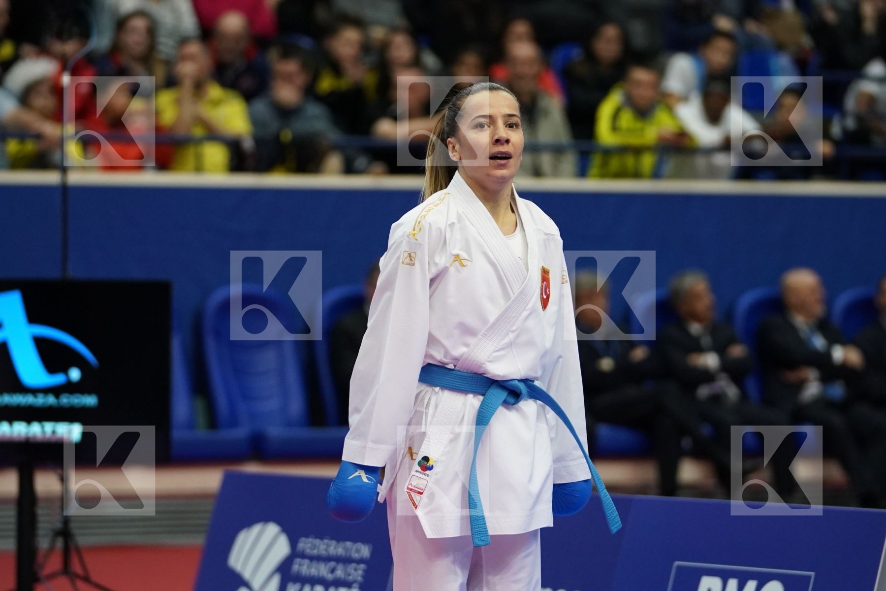 MIYAHARA MIHO (JAPAN) vs OZCELIK ARAPOGLU SERAP (TURKEY) in Senior Kumite -50 Kg - Gold bout